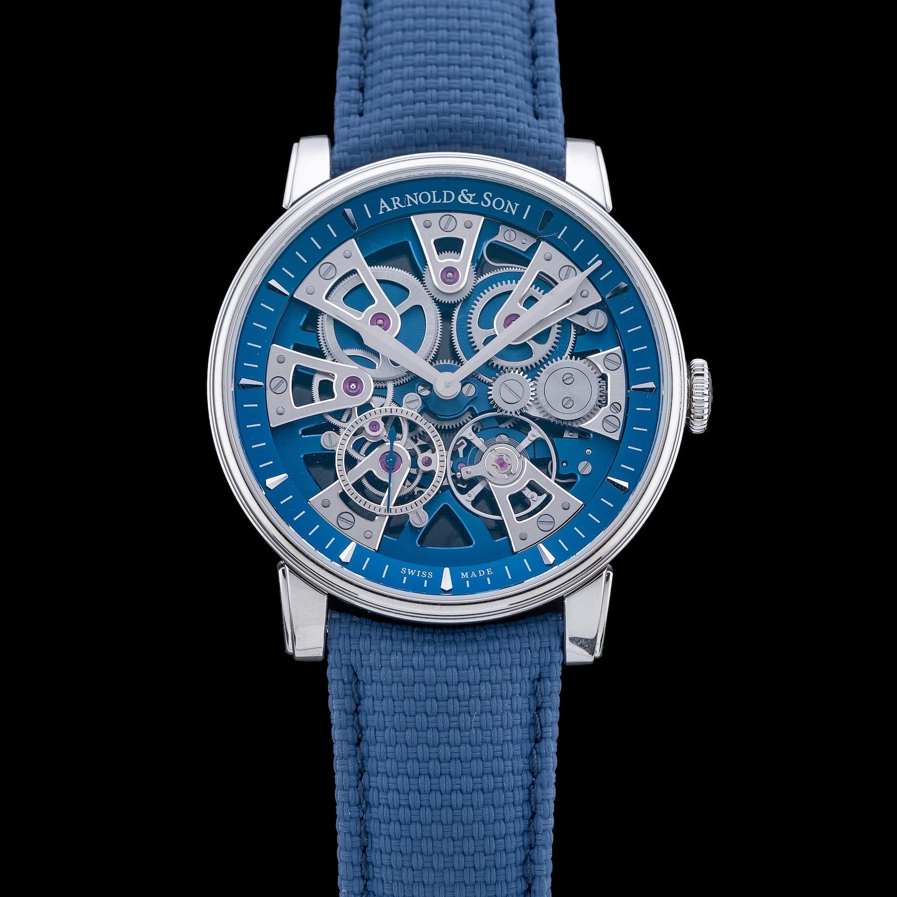 Arnold & Son Nebula 41.5mm on Strap 1NEAS.U01A.K002S