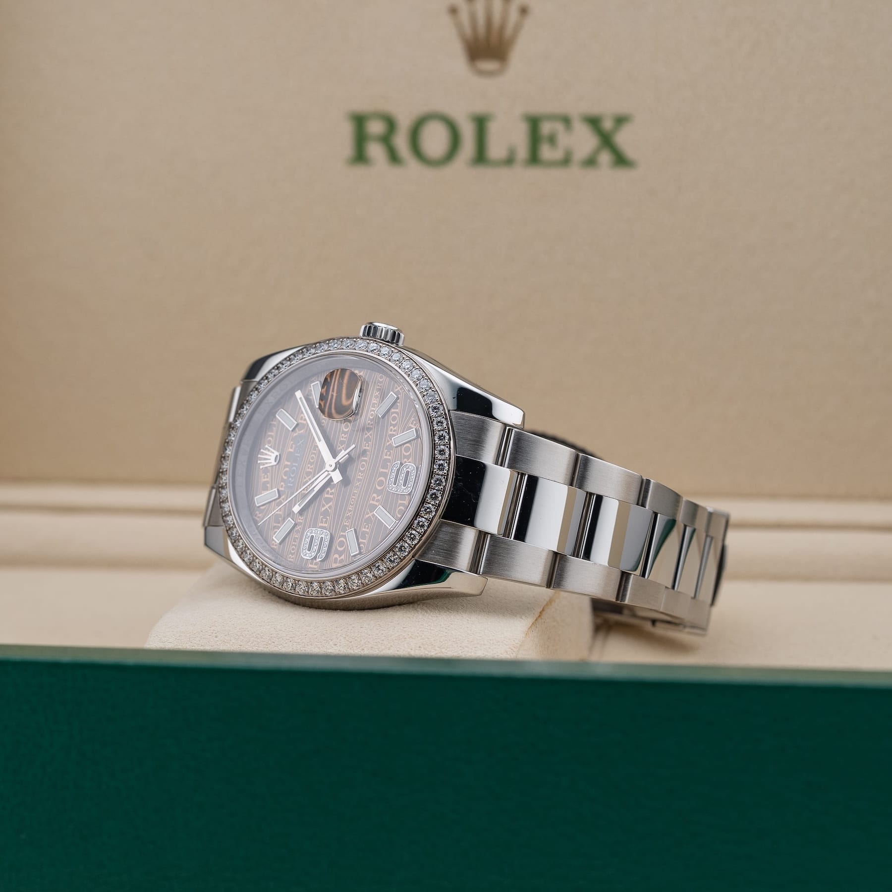 Rolex Datejust 36 Stainless Steel Diamond 116244