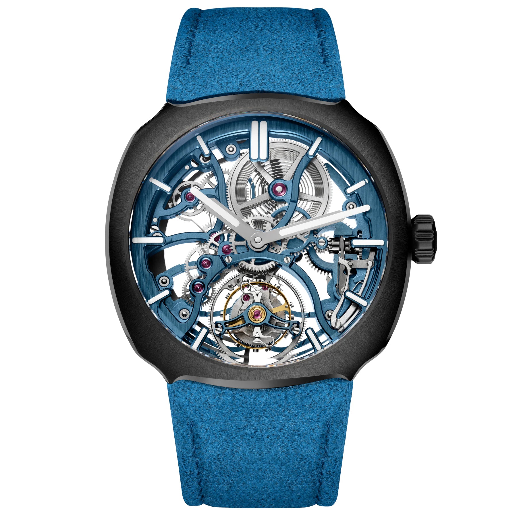 H. Moser & Cie. Streamliner Torubillon Skeleton Ceramic Alpine Limited Edition 6814-2100