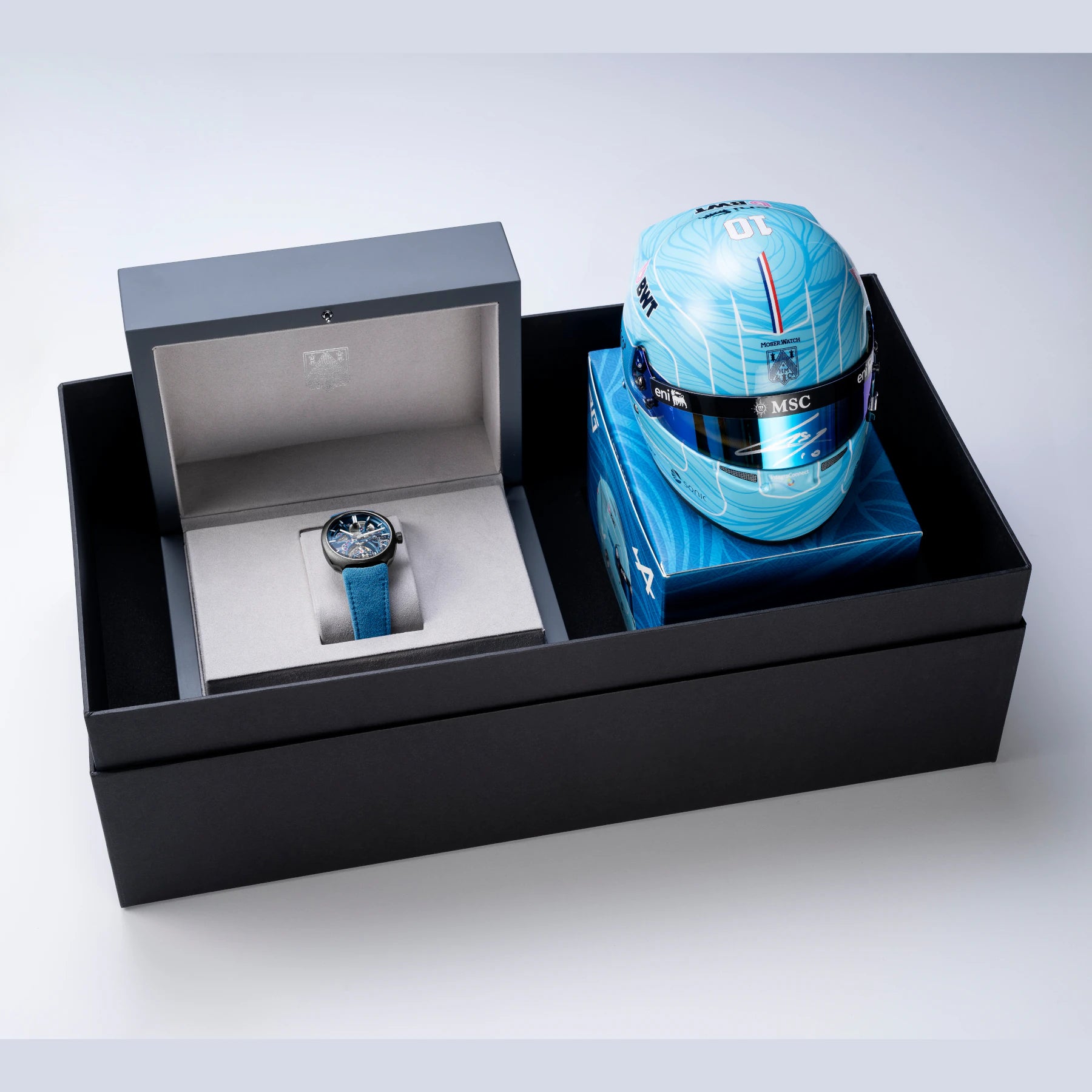 H. Moser & Cie. Streamliner Torubillon Skeleton Ceramic Alpine Limited Edition 6814-2100