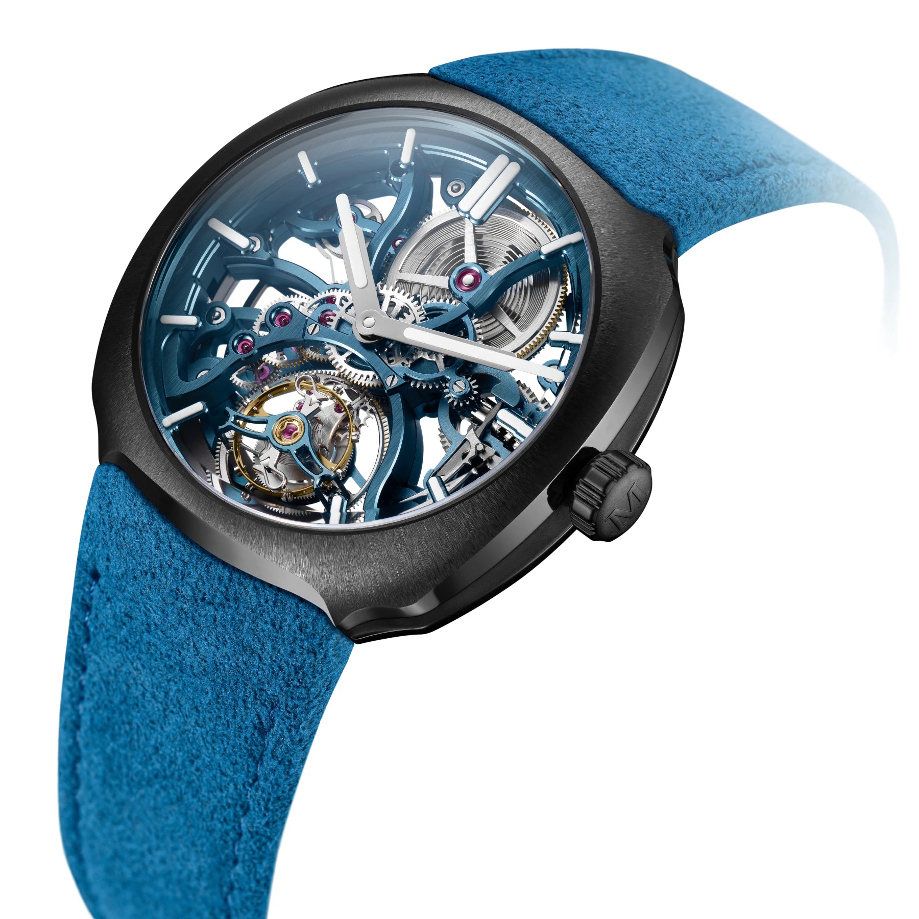 H. Moser & Cie. Streamliner Torubillon Skeleton Ceramic Alpine Limited Edition 6814-2100