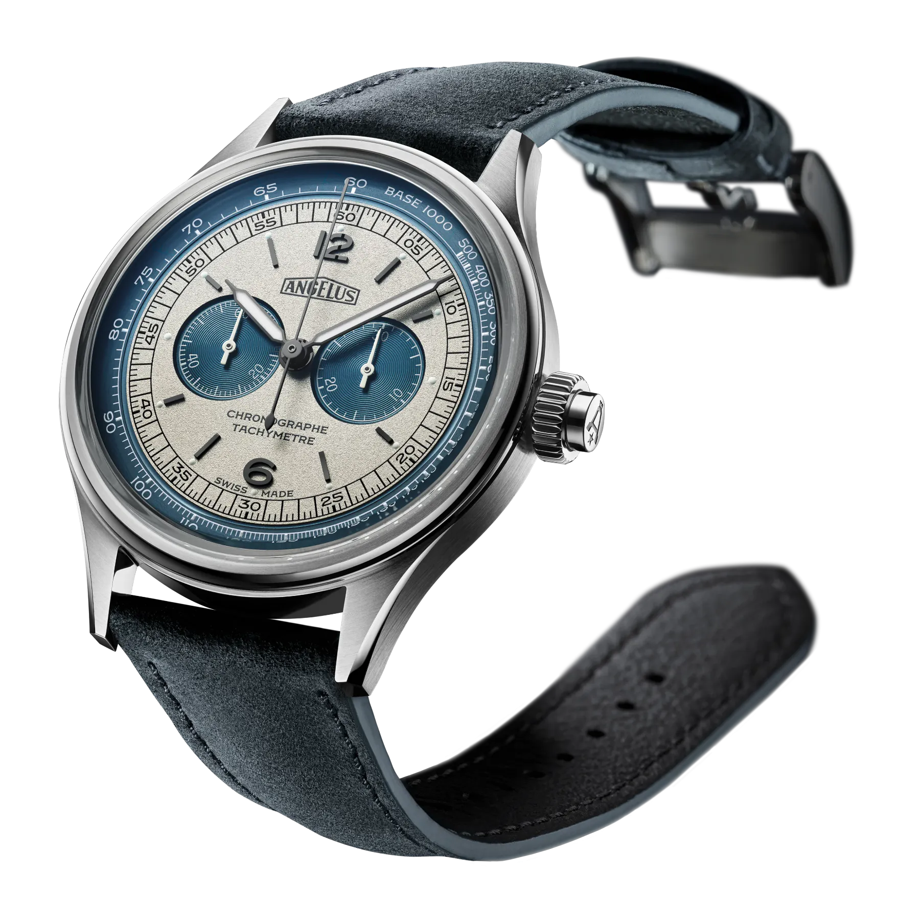 Angelus Chronograph Tachymeter Steel Grey 0CHCS.U01A.V1155S