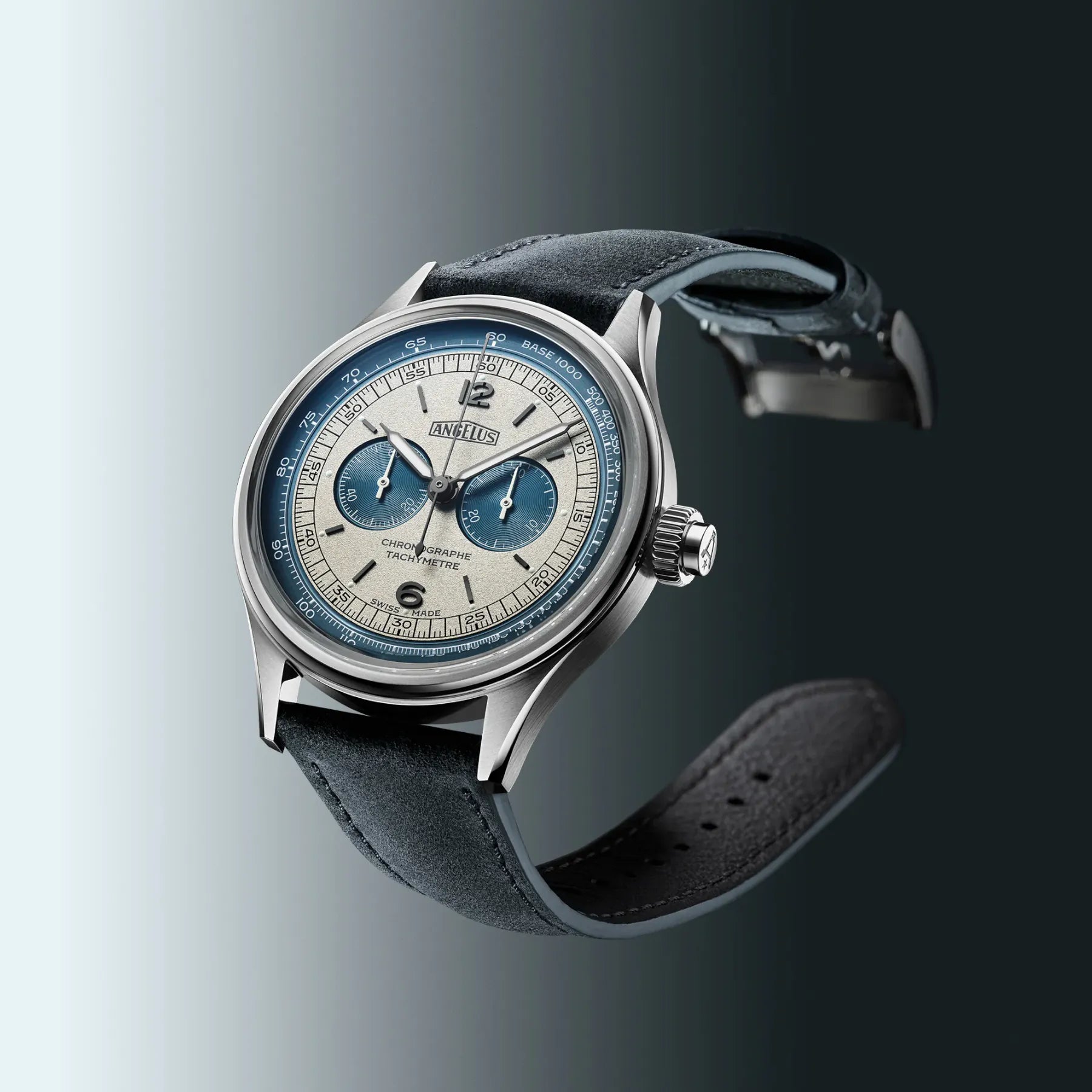Angelus Chronograph Tachymeter Steel Grey 0CHCS.U01A.V1155S