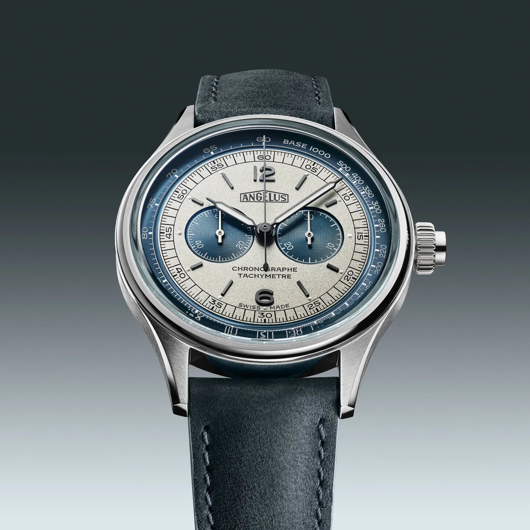 Angelus Chronograph Tachymeter Steel Grey 0CHCS.U01A.V1155S