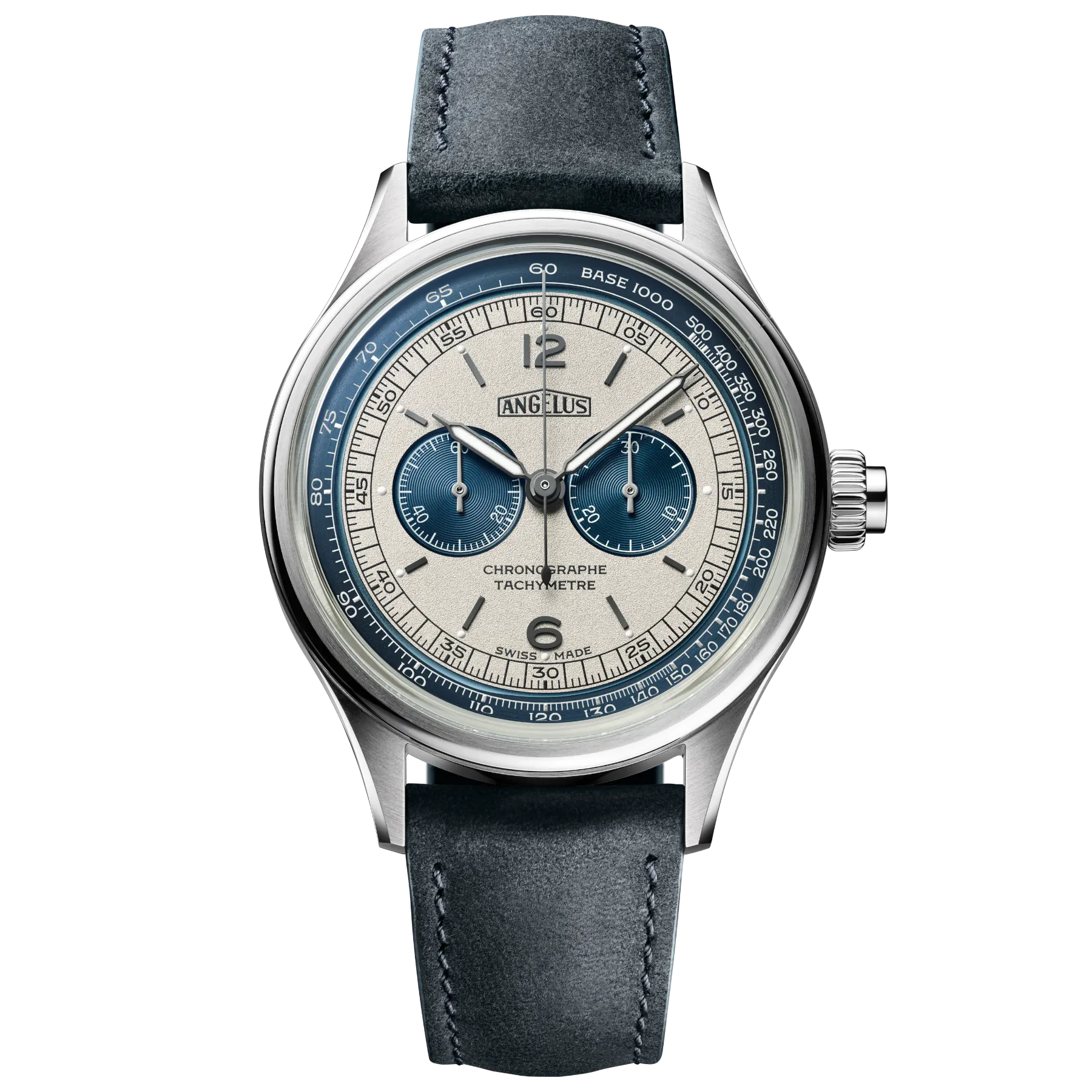 Angelus Chronograph Tachymeter Steel Grey 0CHCS.U01A.V1155S