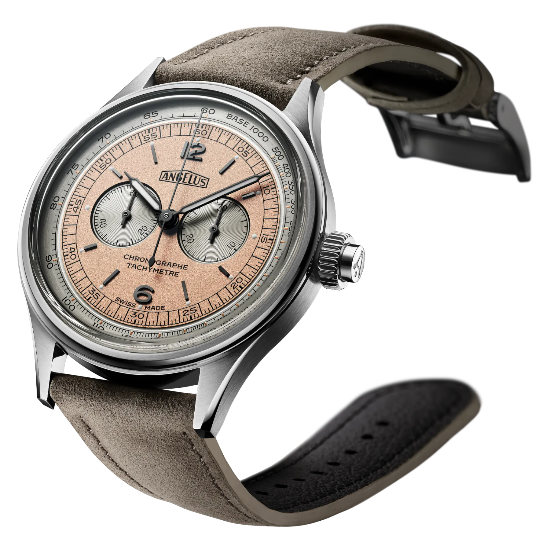 Angelus Chronograph Tachymeter Steel Bronze-Grey 0CHCS.P02A.V1156S