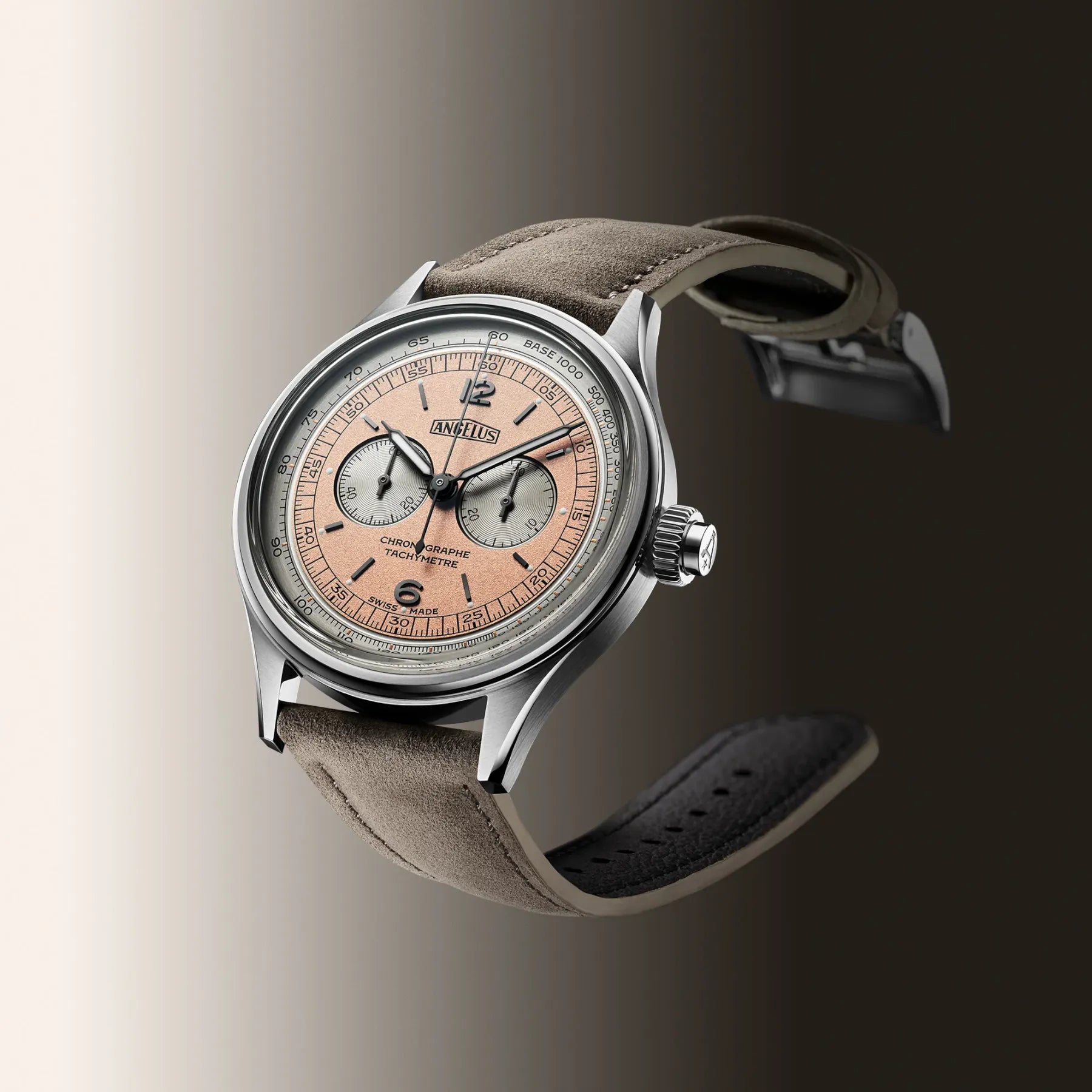 Angelus Chronograph Tachymeter Steel Bronze-Grey 0CHCS.P02A.V1156S