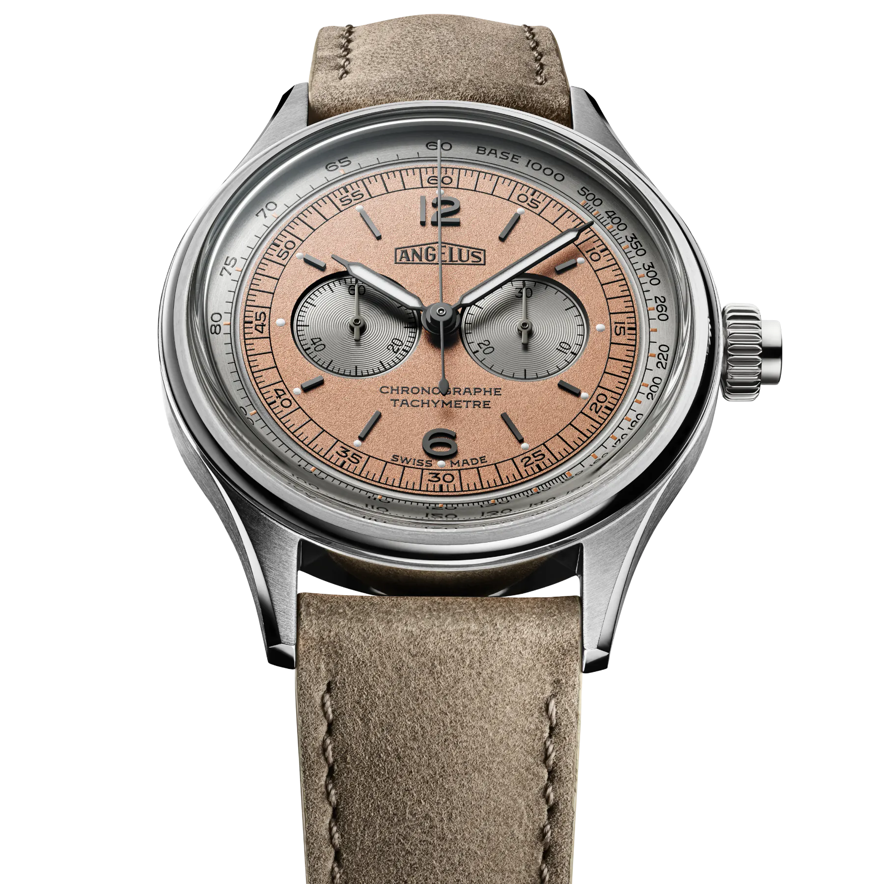 Angelus Chronograph Tachymeter Steel Bronze-Grey 0CHCS.P02A.V1156S