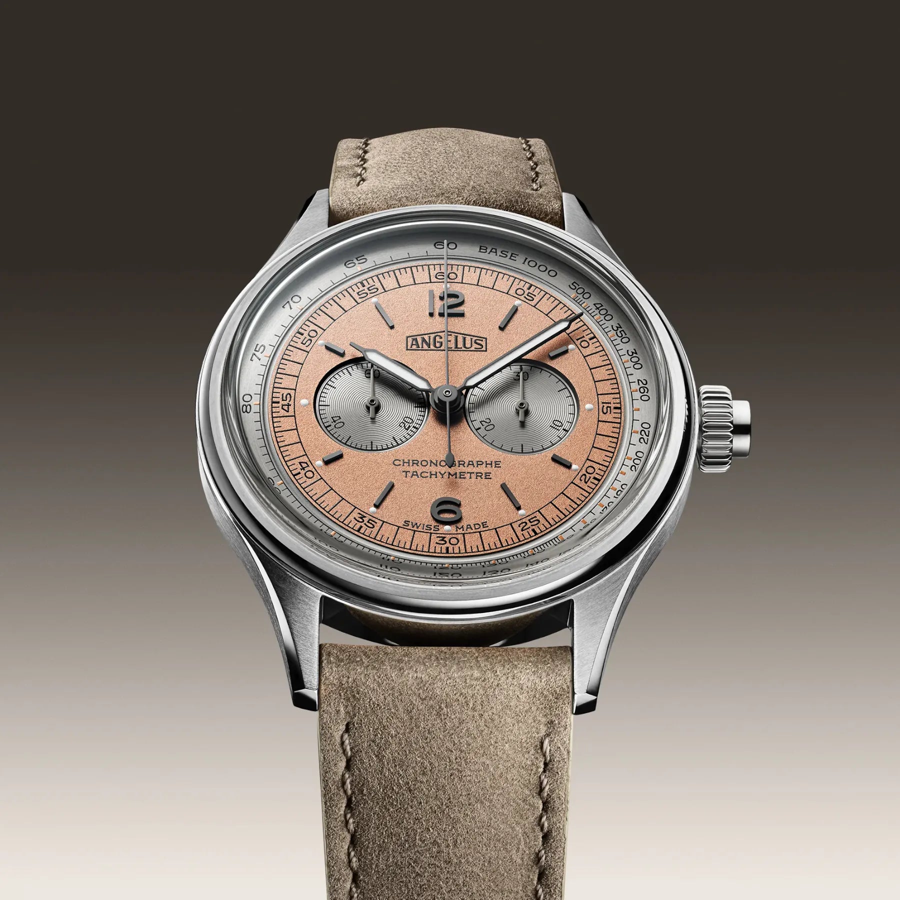 Angelus Chronograph Tachymeter Steel Bronze-Grey 0CHCS.P02A.V1156S