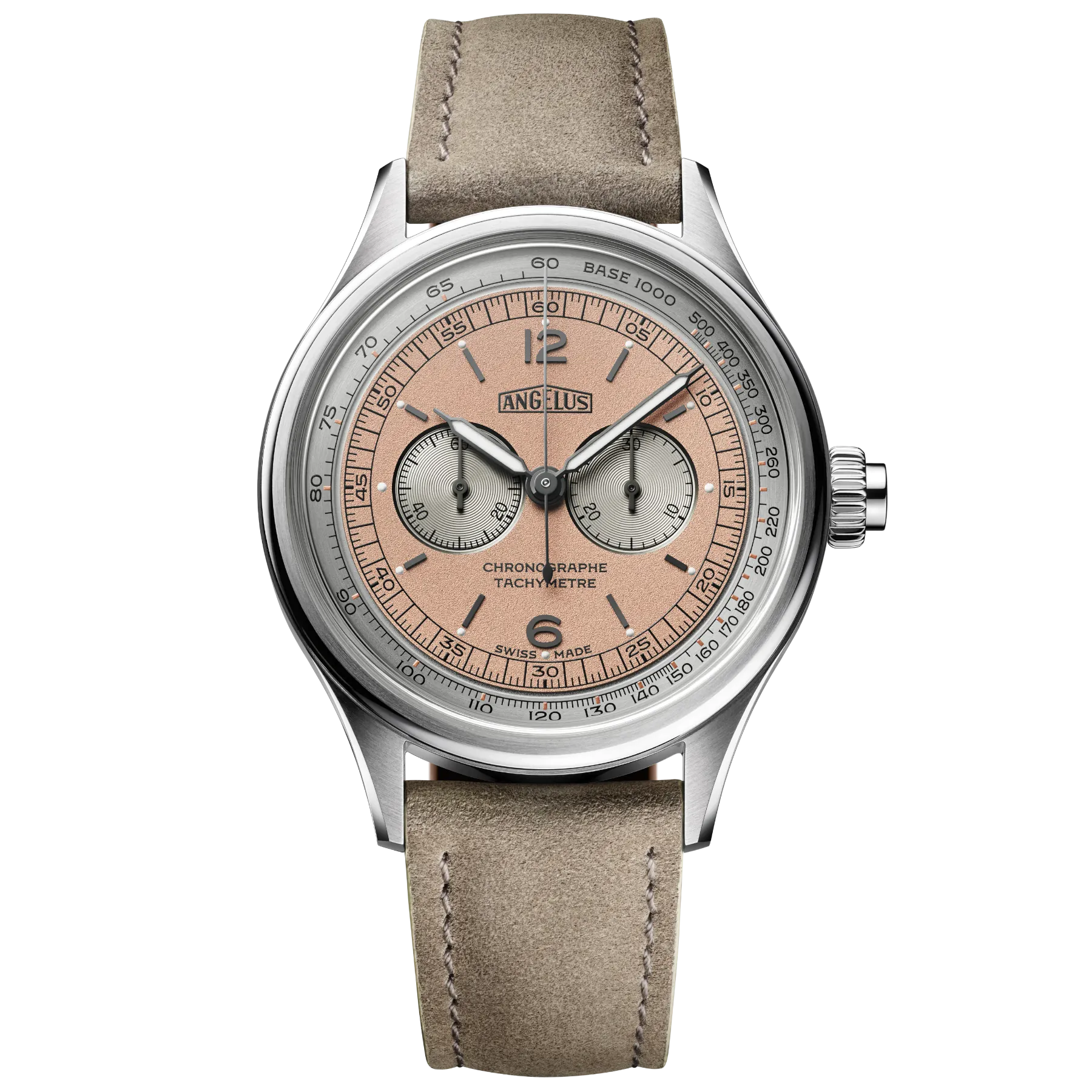 Angelus Chronograph Tachymeter Steel Bronze-Grey 0CHCS.P02A.V1156S