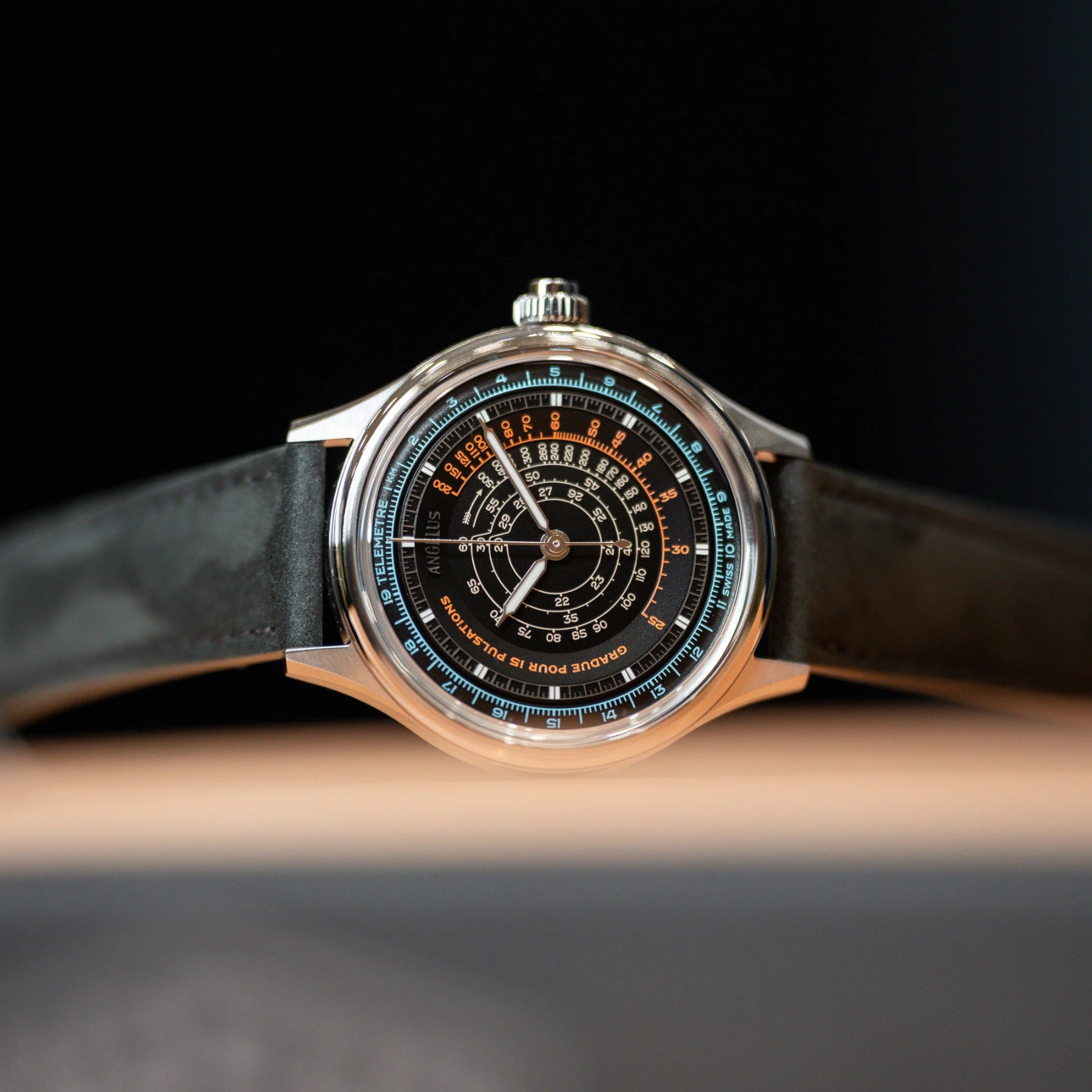 Angelus Instrument De Mesure Multiscale Steel Black Dial 0CHDS.B01A.V1476S