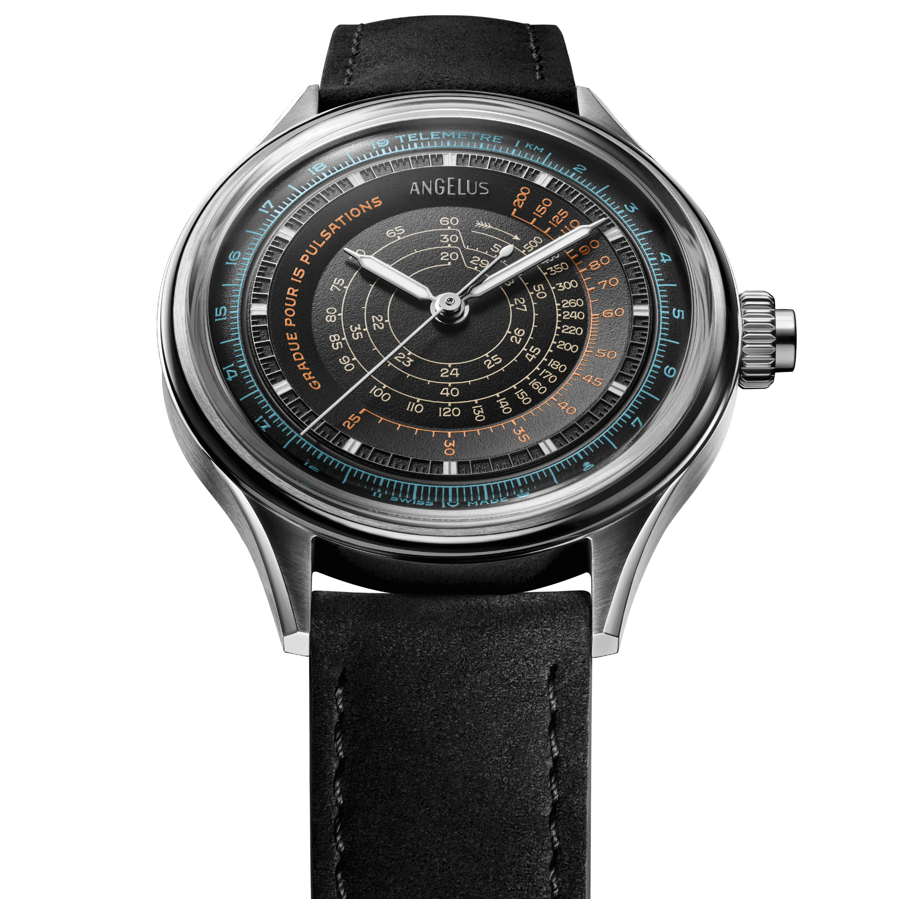 Angelus Instrument De Mesure Multiscale Steel Black Dial 0CHDS.B01A.V1476S