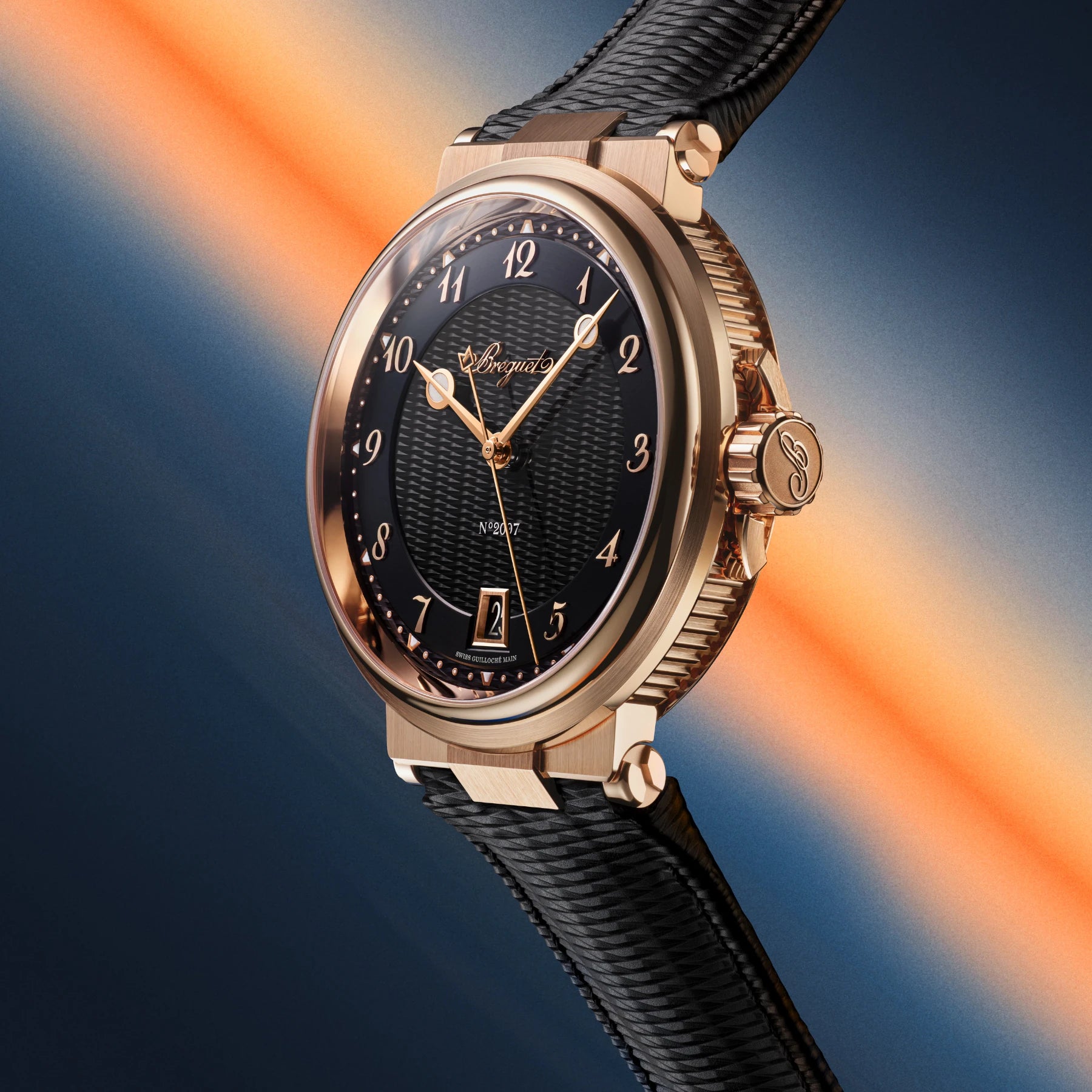 Breguet Marine 5517 Rose Gold Black Dial 5517BR/99/5ZU