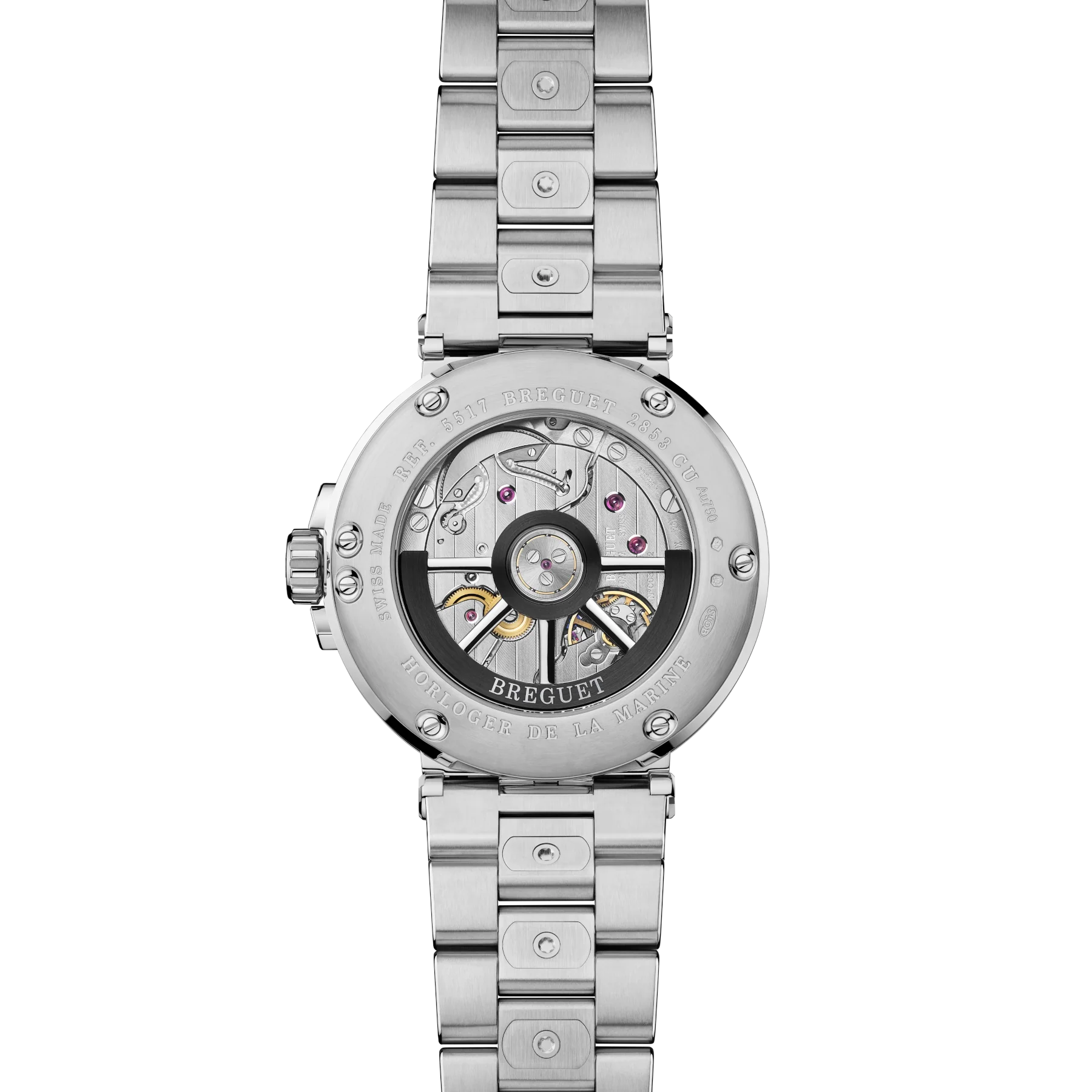 Breguet Marine 5517 White Gold Blue Dial on Bracelet 5517BB/YA/BZ0