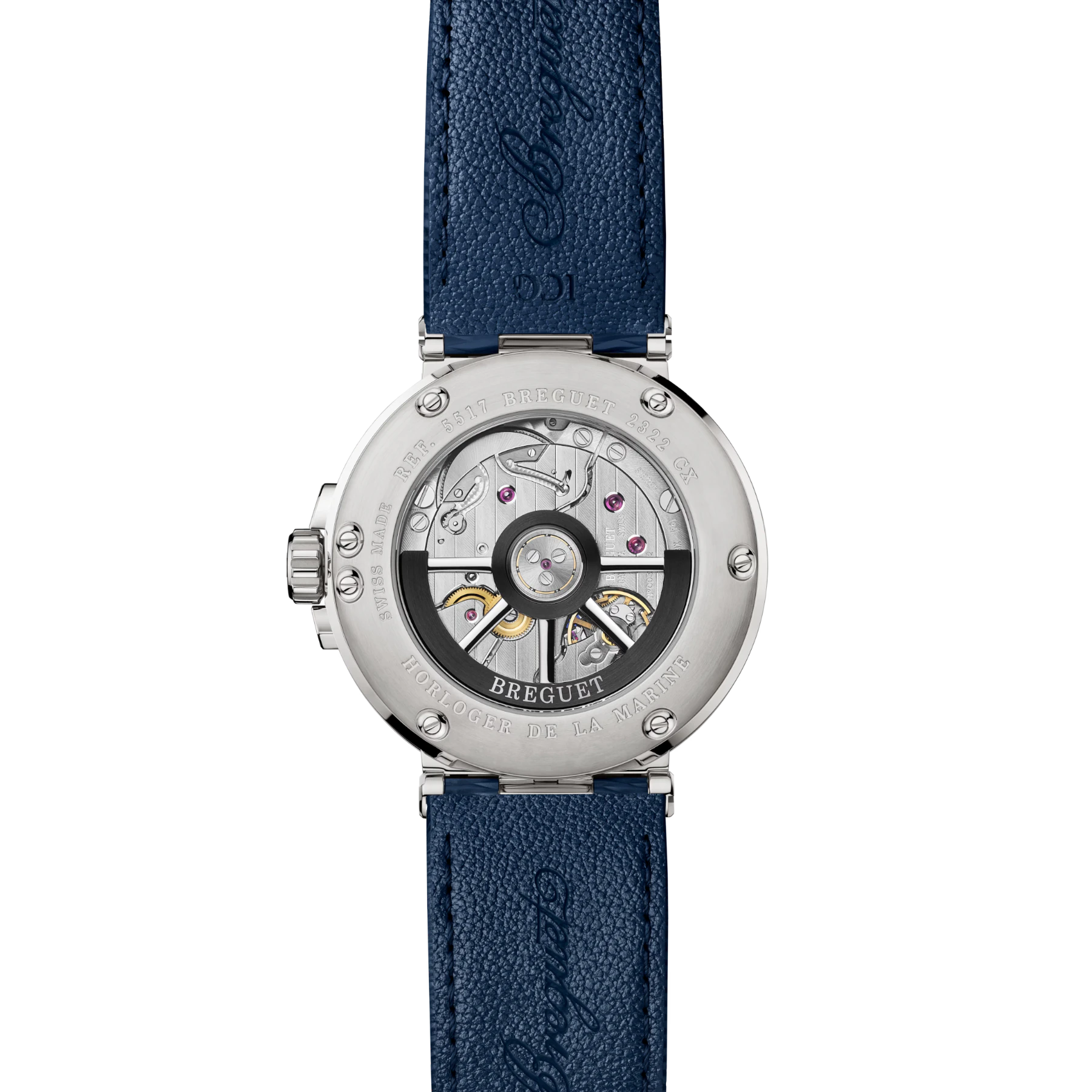 Breguet Marine 5517 Titanium Blue Dial 5517TI/Y9/5ZU