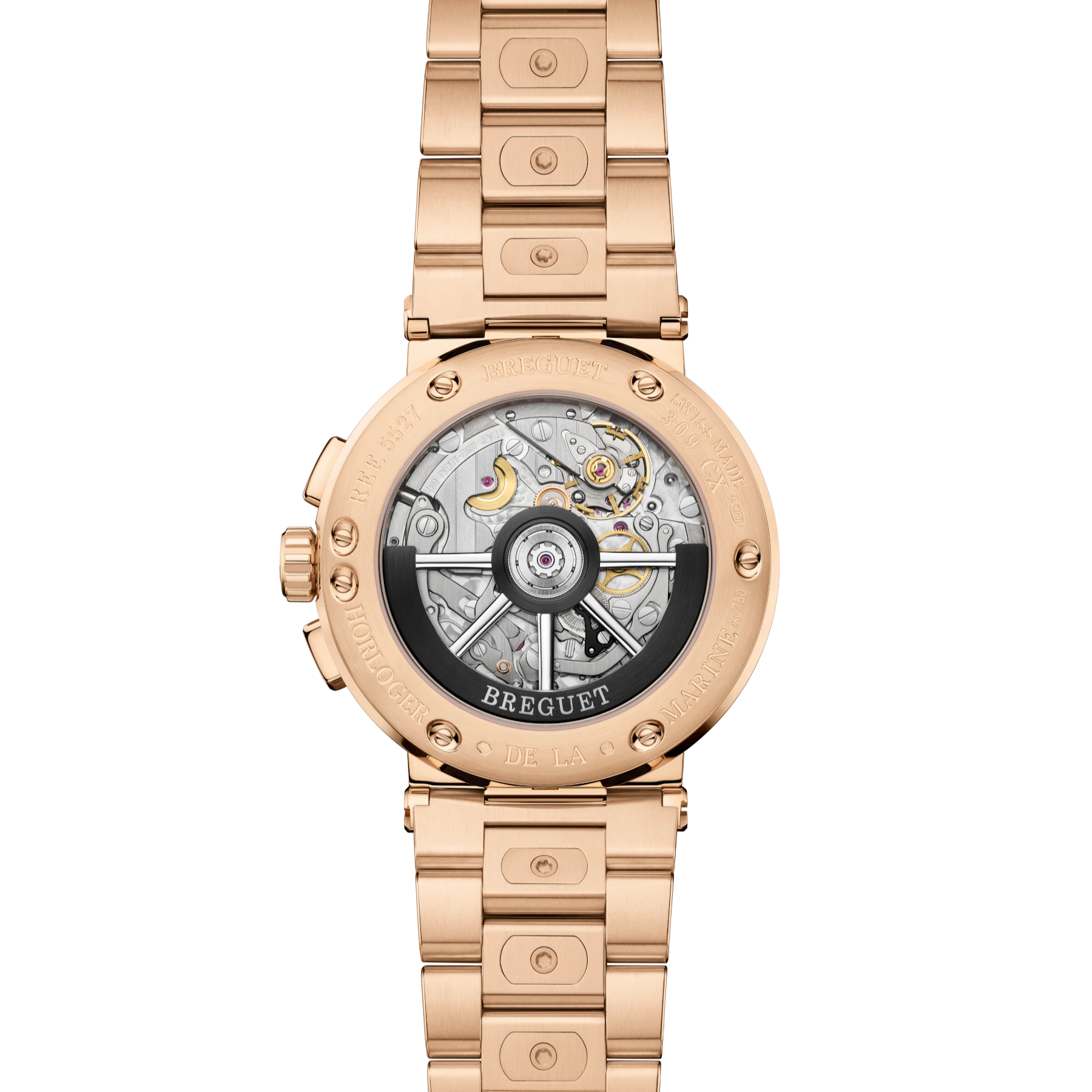 Breguet Marine Chronograph 5527 Rose Gold Blue Dial 5527BR/Y9/RW0