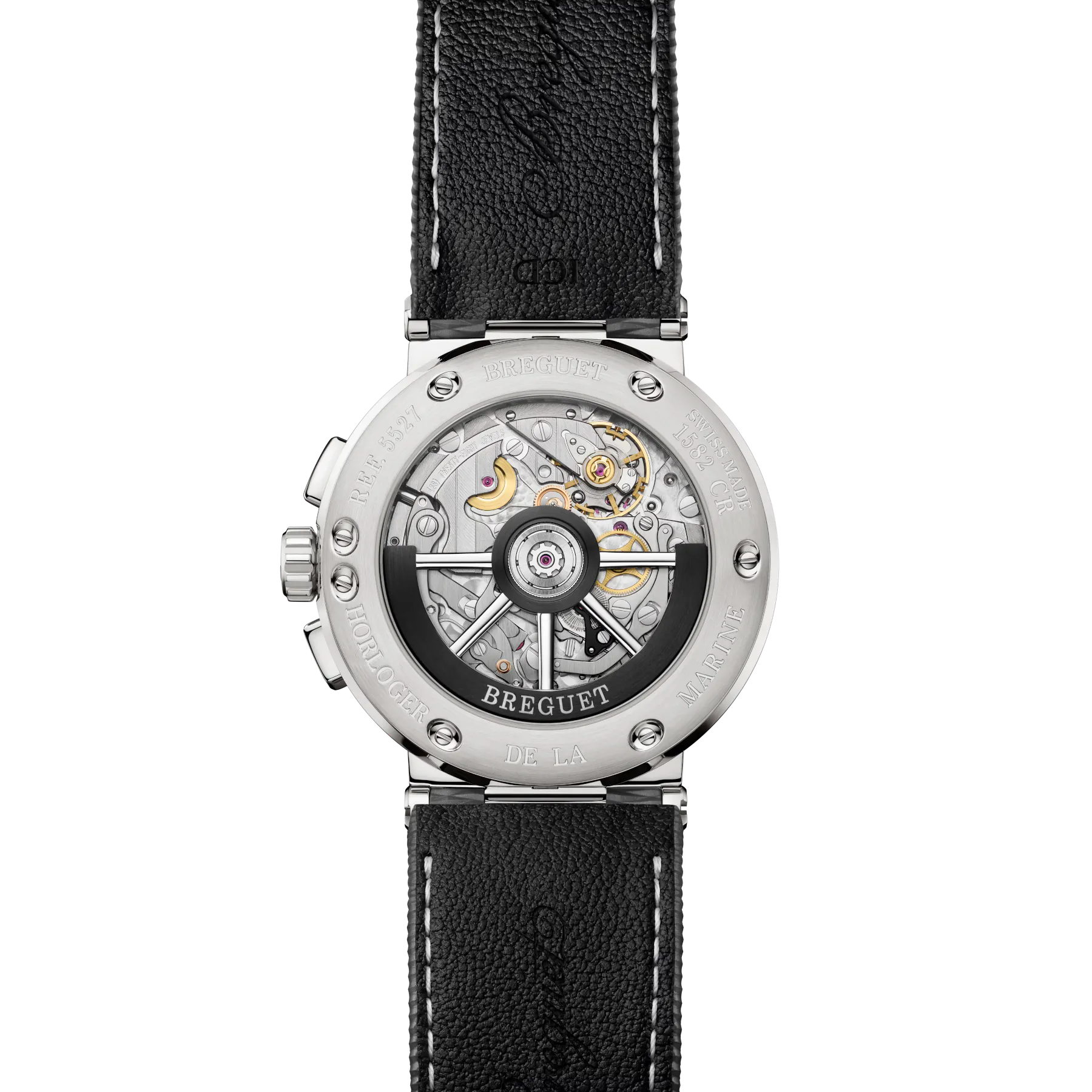 Breguet Marine Chronograph 5527 Titanium Black Dial 5527TI/GA/5WV