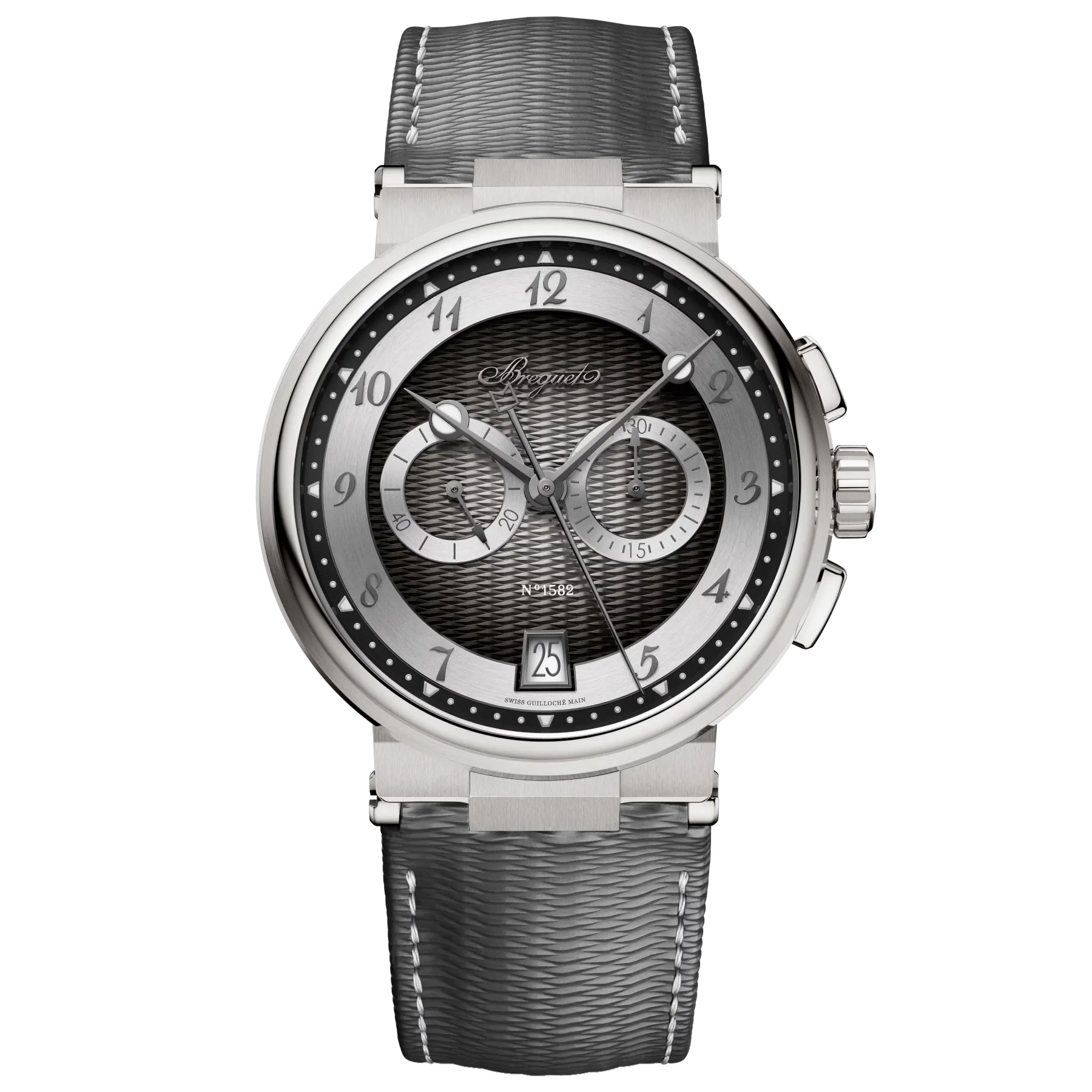 Breguet Marine Chronograph 5527 Titanium Black Dial 5527TI/GA/5WV