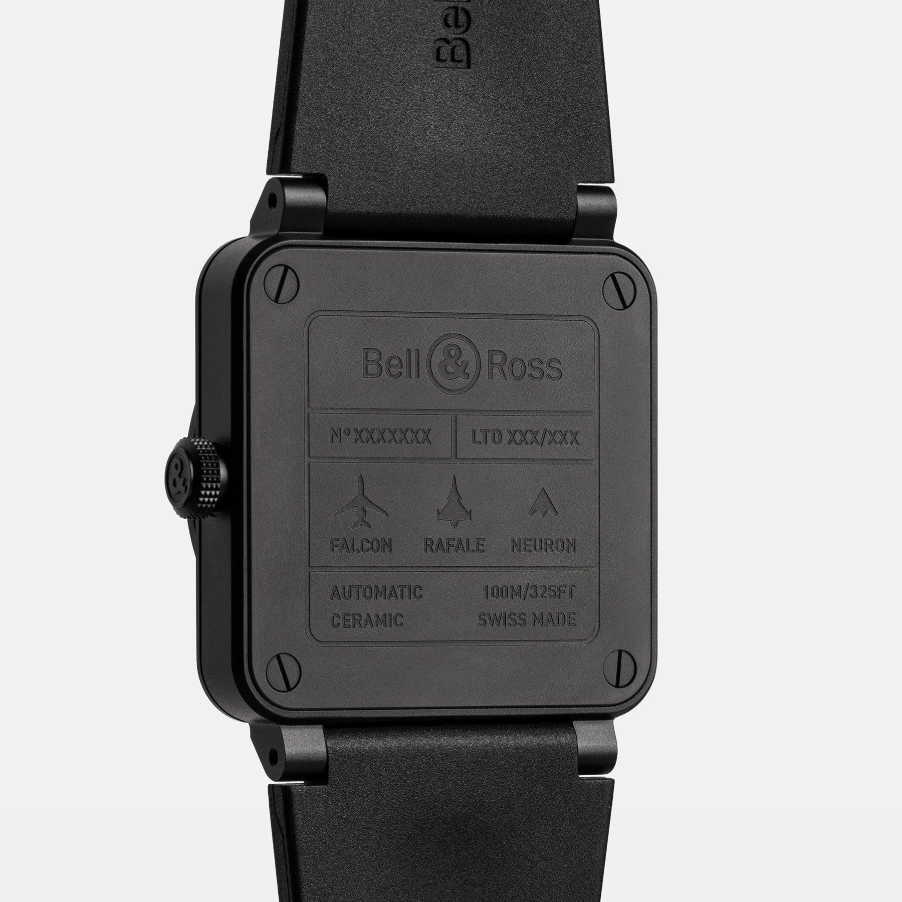 Bell & Ross BR03 Auto Green Radar on Rubber Strap BR03A-GRDR-CE/SRB