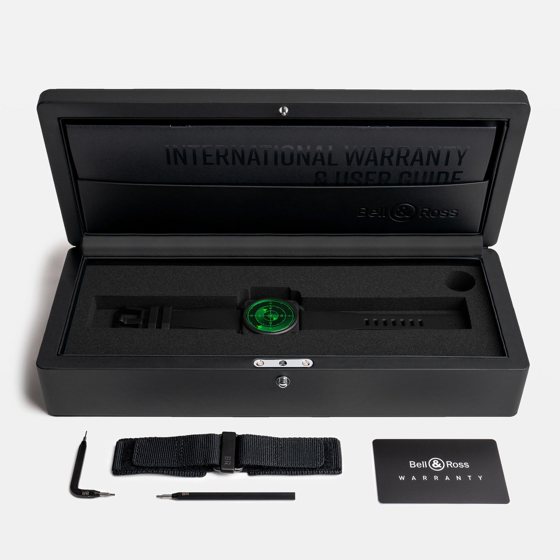 Bell & Ross BR03 Auto Green Radar on Rubber Strap BR03A-GRDR-CE/SRB