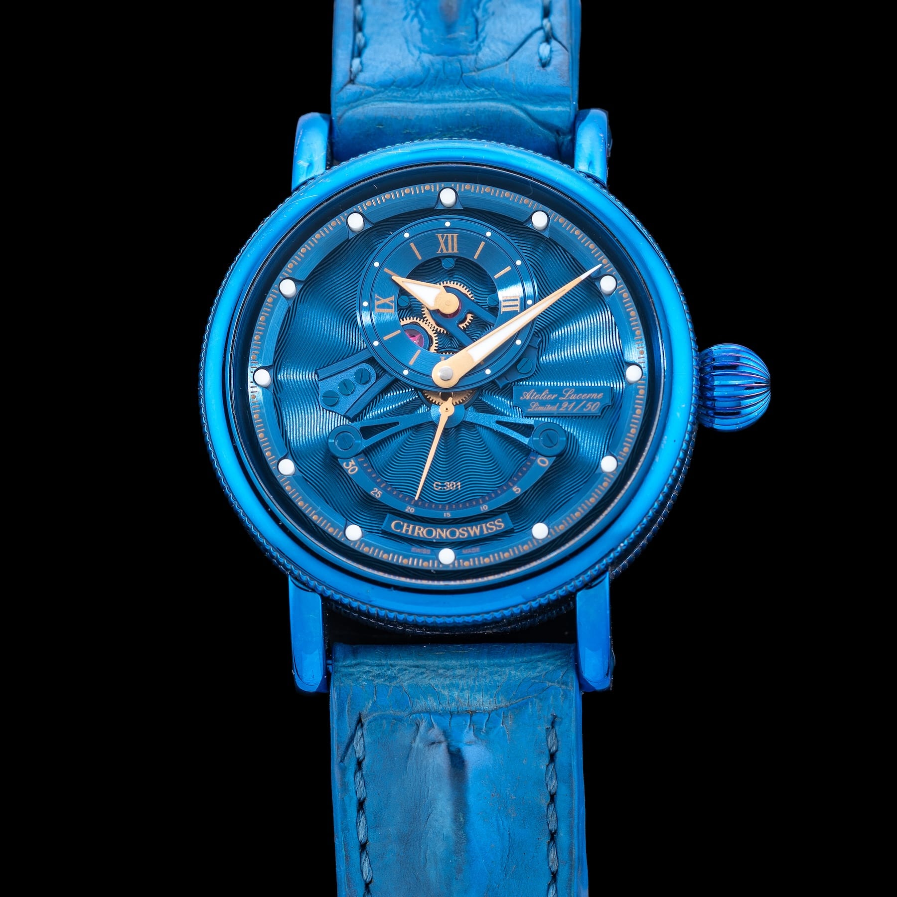 Chronoswiss CH-6926-BLGO Flying Grand Regulator Open Gear ReSec Blue