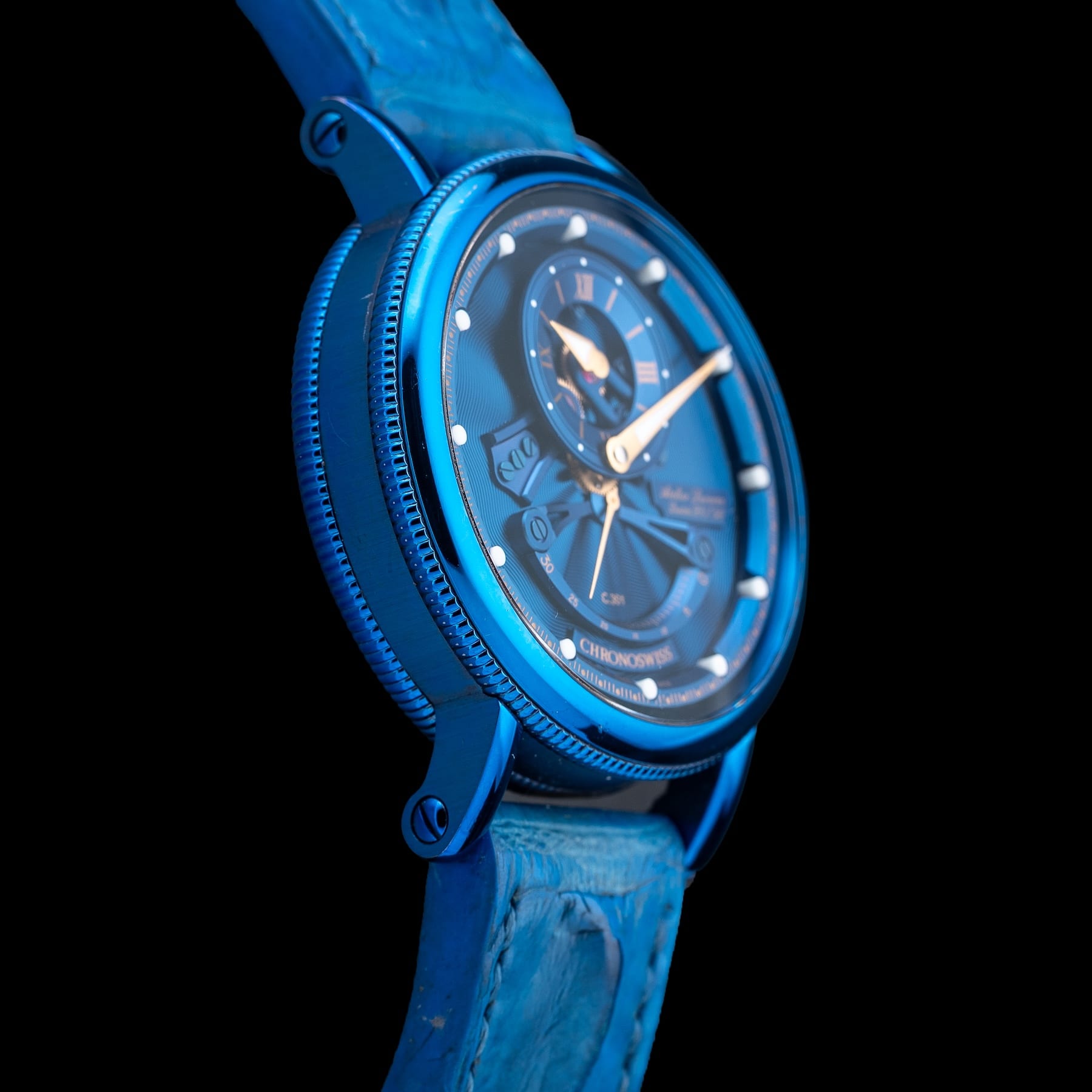 Chronoswiss CH-6926-BLGO Flying Grand Regulator Open Gear ReSec Blue