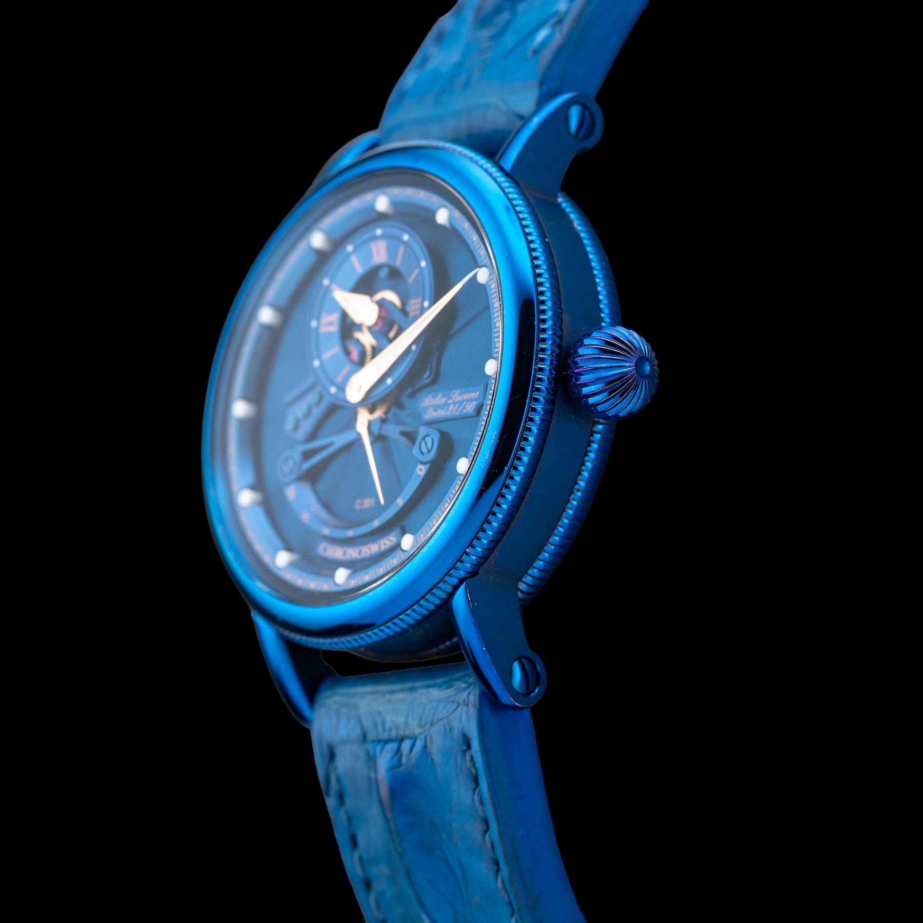 Chronoswiss CH-6926-BLGO Flying Grand Regulator Open Gear ReSec Blue