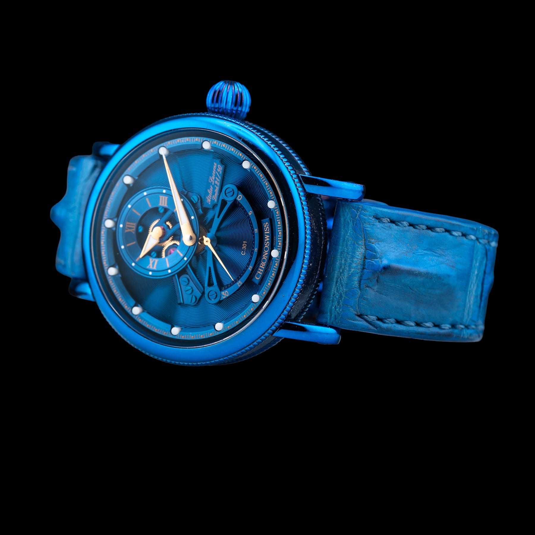 Chronoswiss CH-6926-BLGO Flying Grand Regulator Open Gear ReSec Blue