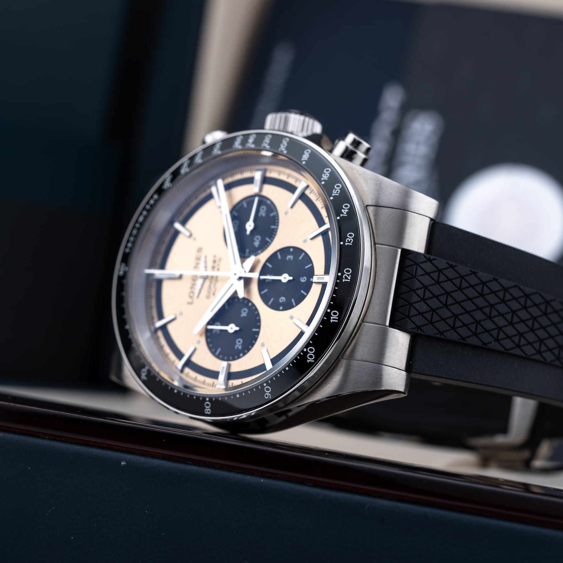 Longines L3.835.4.32.9 Conquest Sunray Brown on Strap
