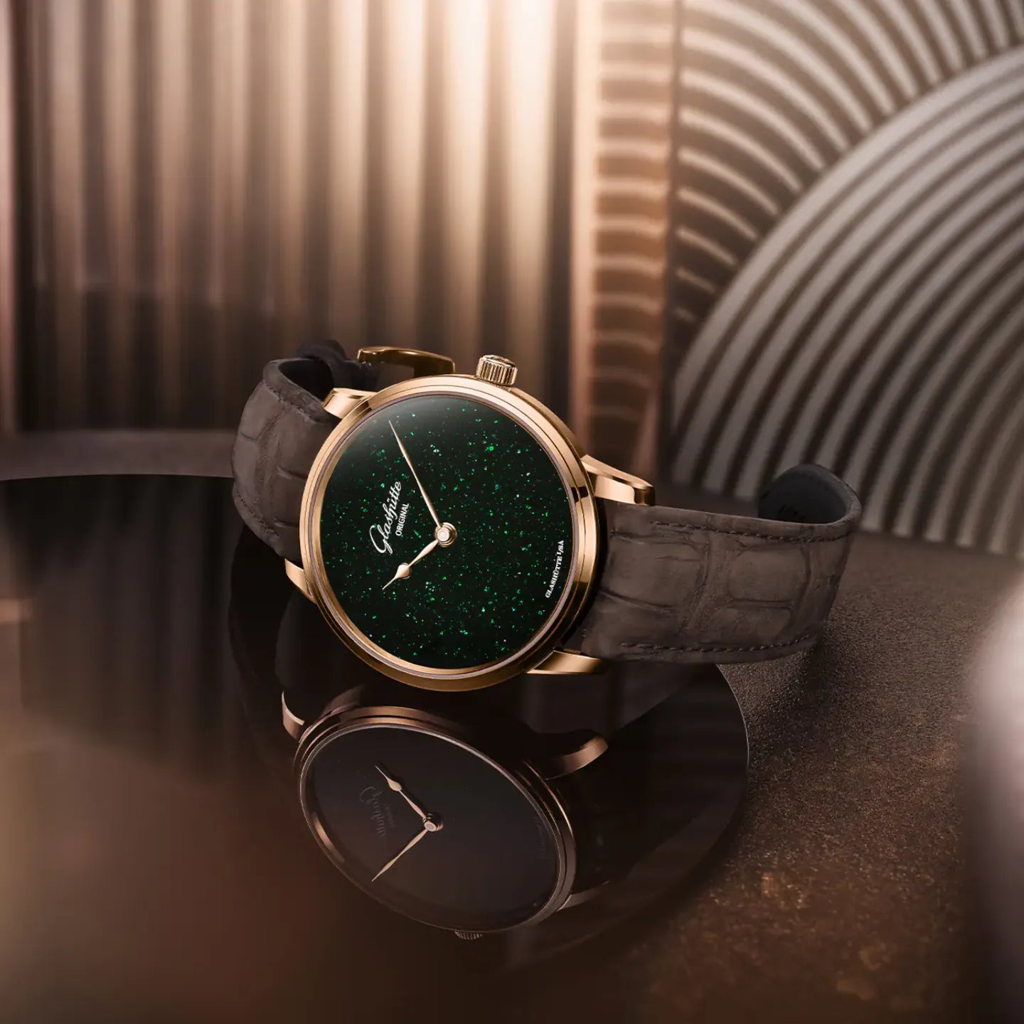Glashütte Original Senator Green Aventurine 1-36-16-41-05-01