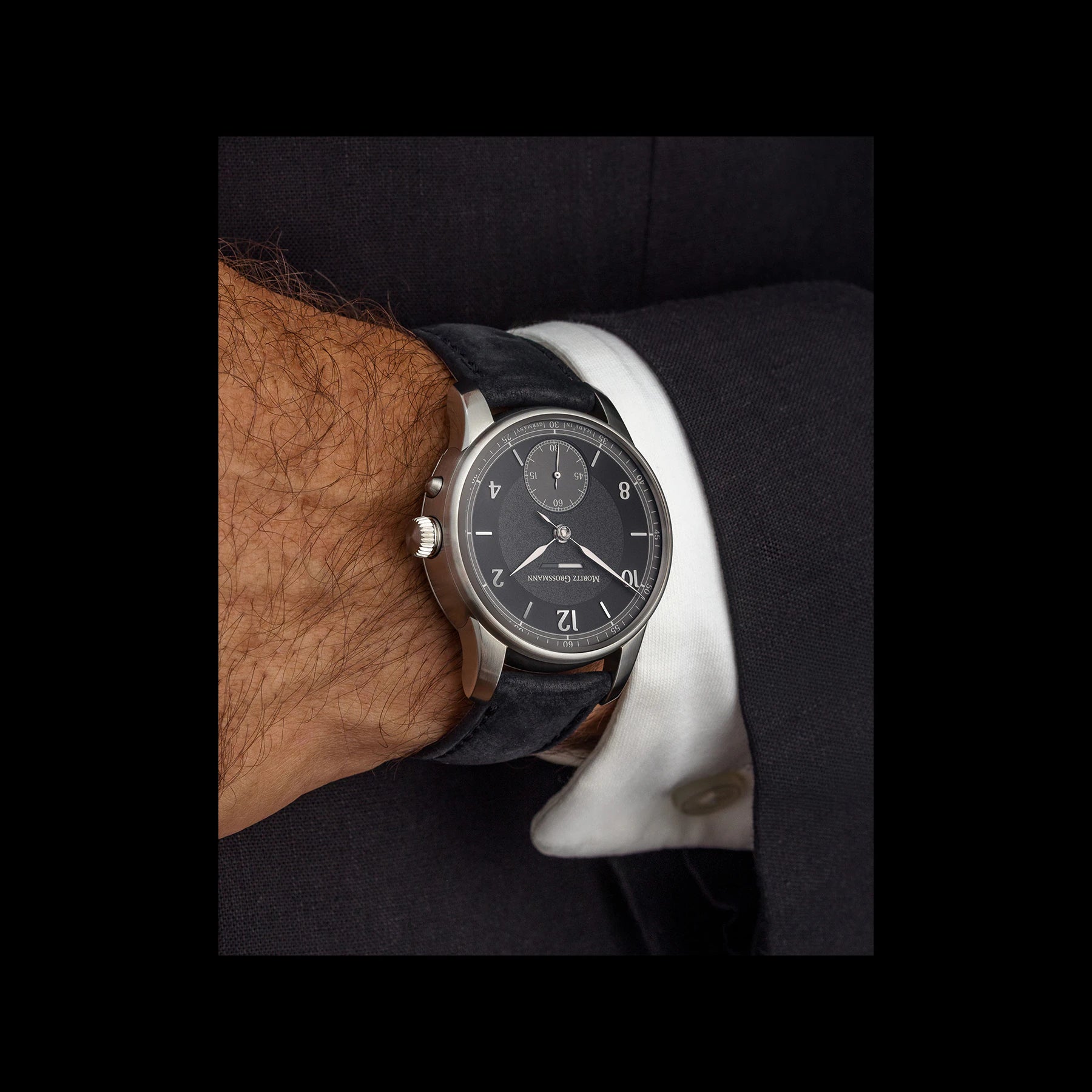 Moritz Grossmann Benu POWER RESERVE Stainless Steel Brushed