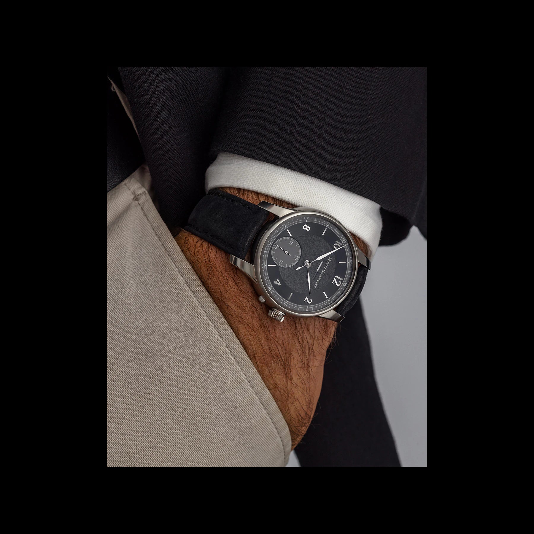Moritz Grossmann Benu POWER RESERVE Stainless Steel Brushed