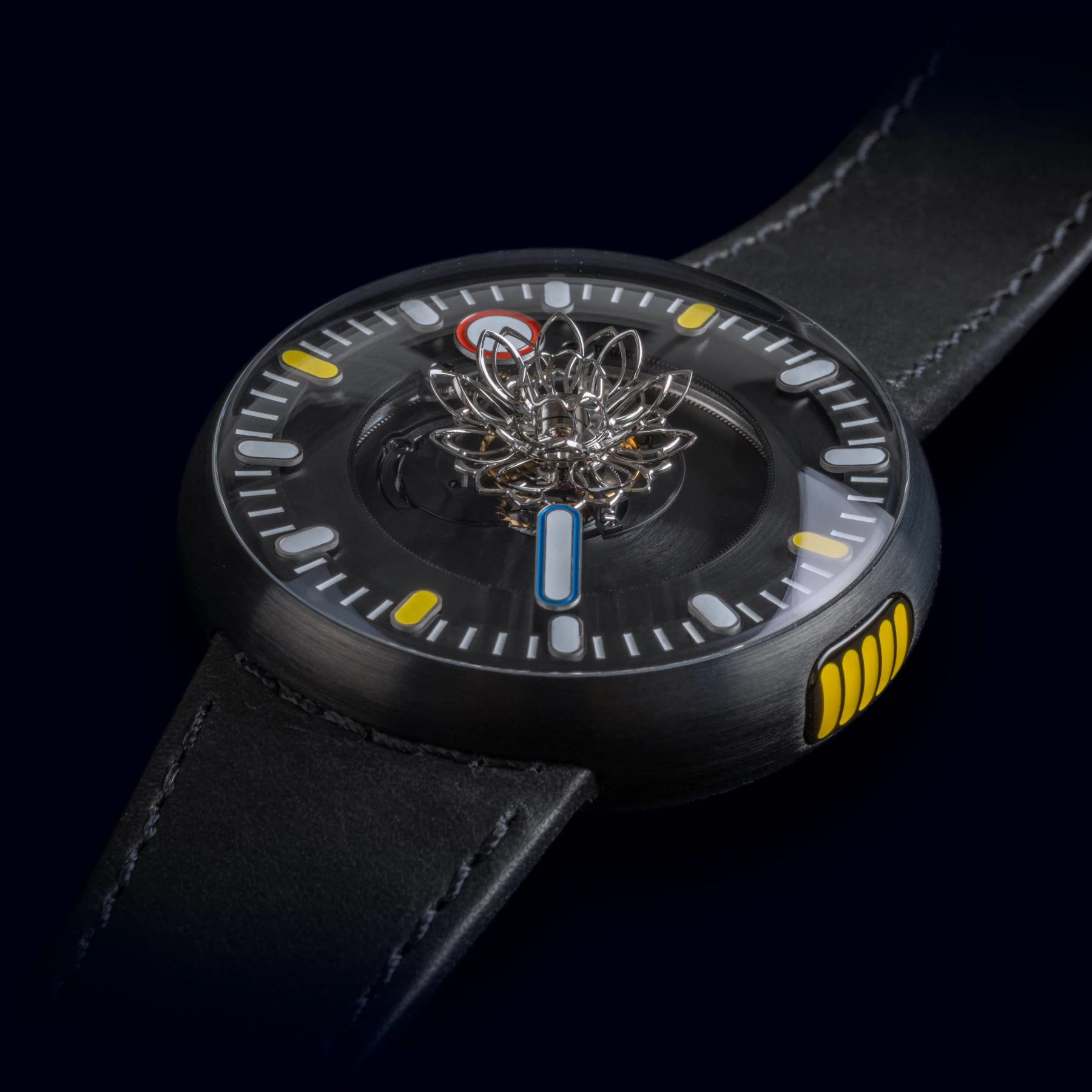 Marco Tedeschi Lotus Collector Set Black Titanium Central Tourbillon