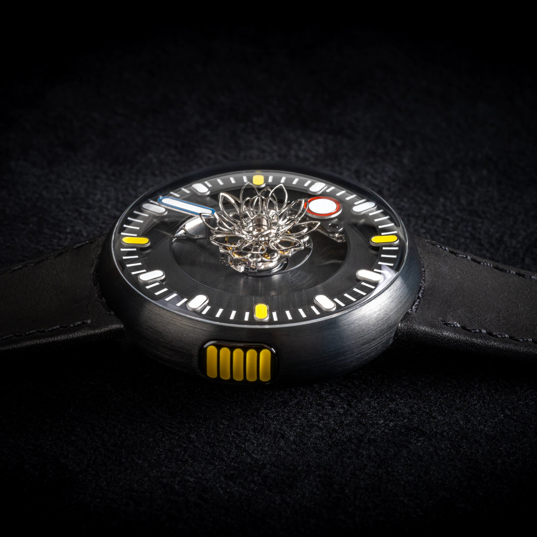 Marco Tedeschi Lotus Collector Set Black Titanium Central Tourbillon