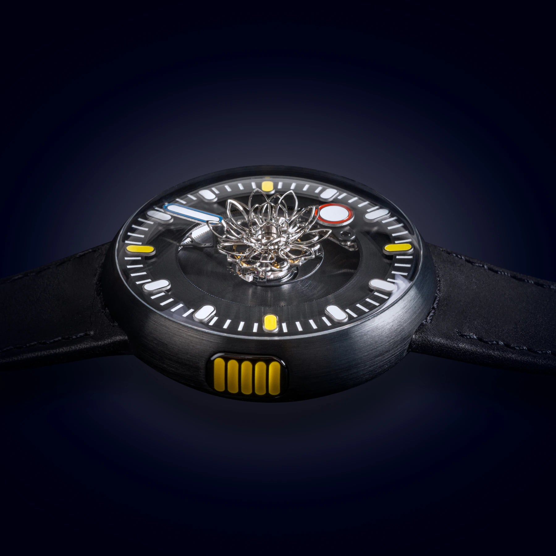 Marco Tedeschi Lotus Collector Set Black Titanium Central Tourbillon