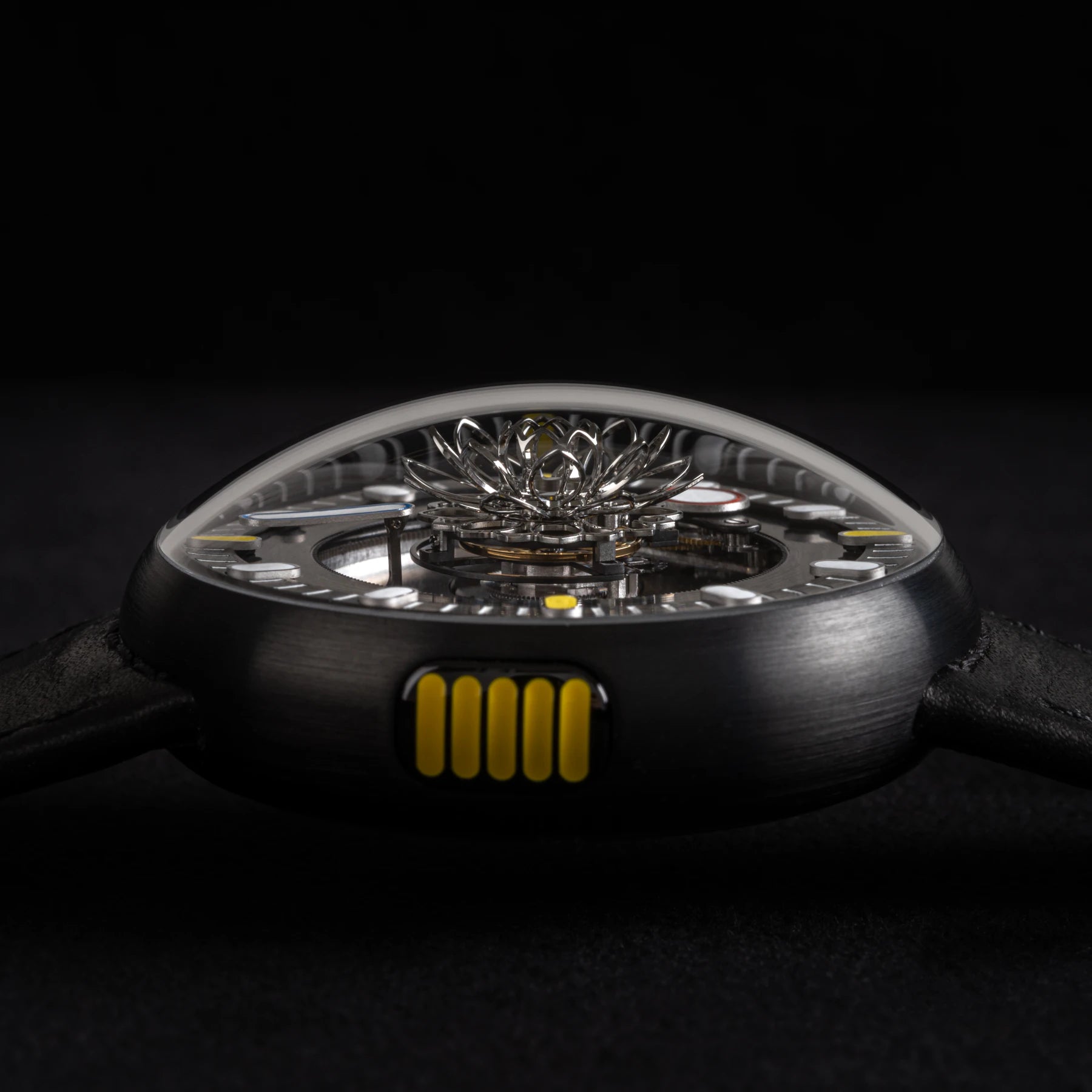 Marco Tedeschi Lotus Collector Set Black Titanium Central Tourbillon