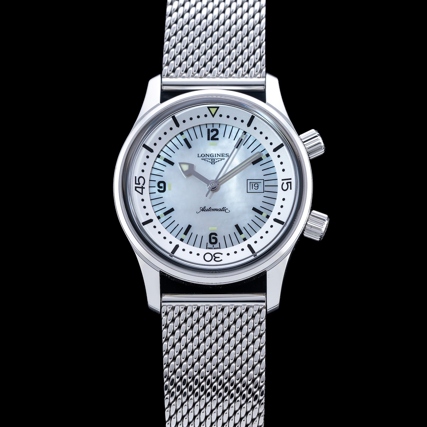 Longines Legend Diver Watch on Bracelet L3.374.4.80.6