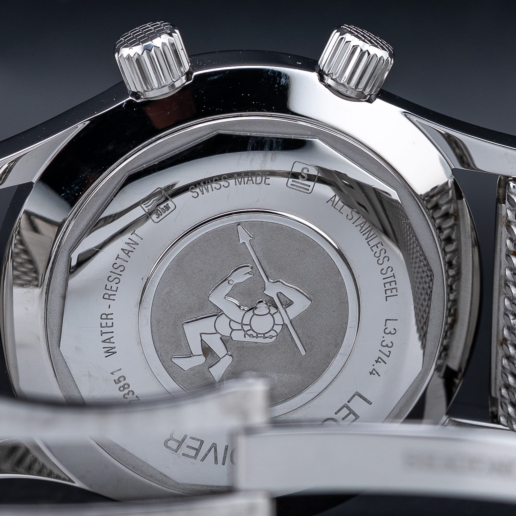 Longines Legend Diver Watch on Bracelet L3.374.4.80.6