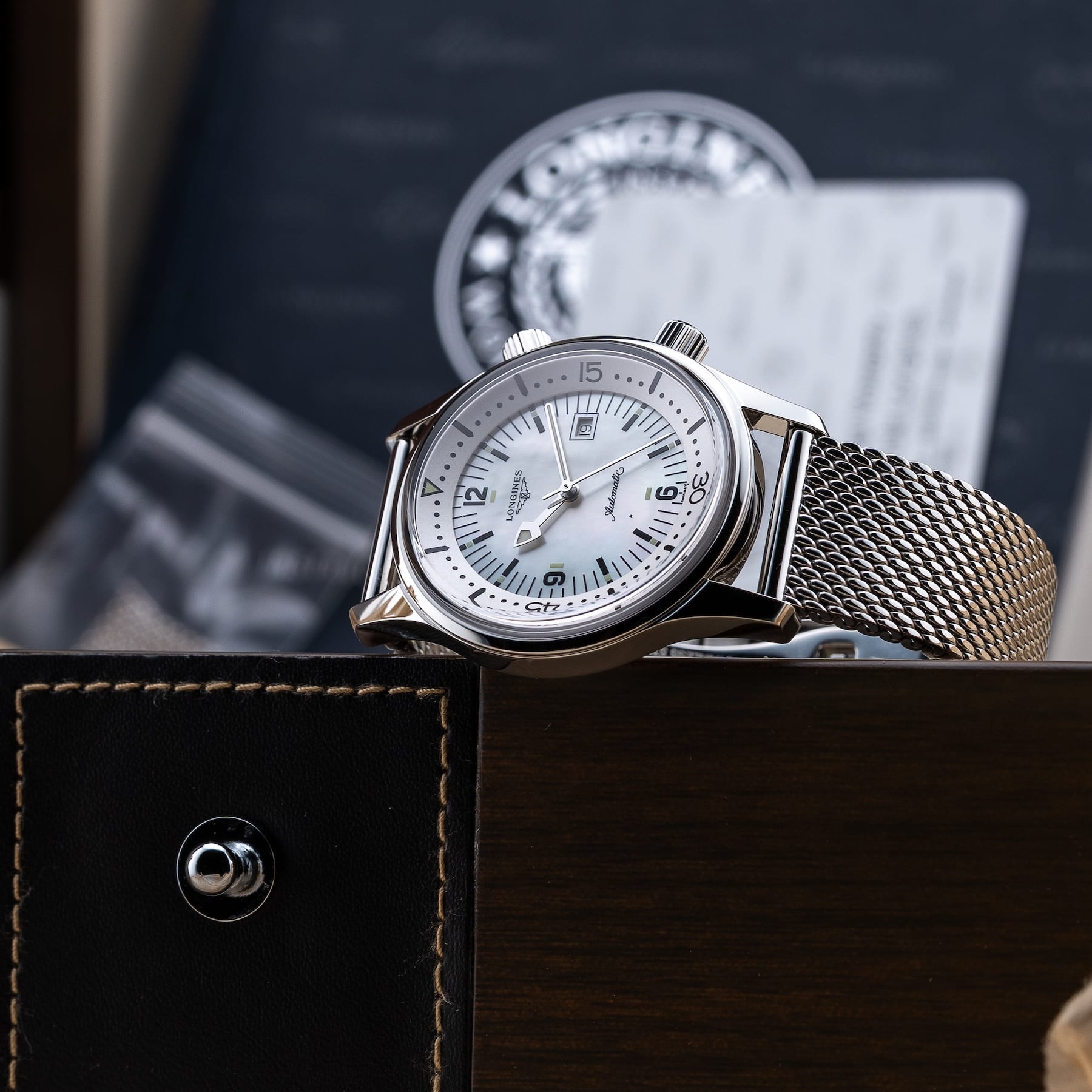 Longines Legend Diver Watch on Bracelet L3.374.4.80.6