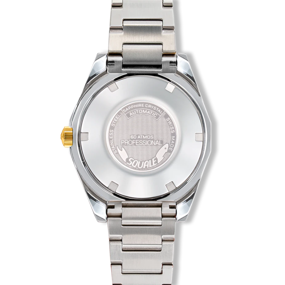 Squale Matic S Two-Tone 39.5mm Green on Bracelet