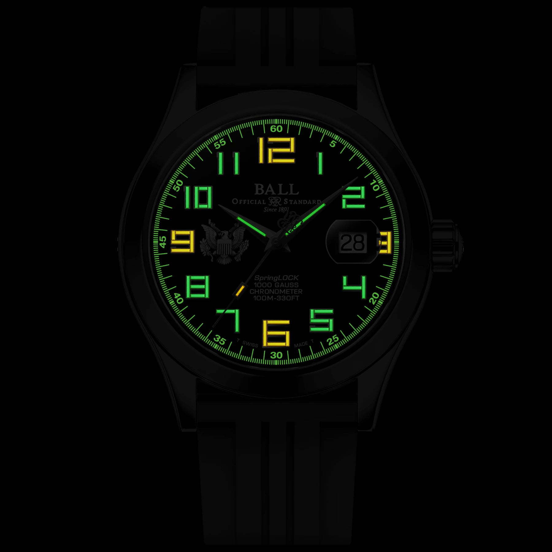 Ball Engineer III Army 43mm NM2028C-P49C-BK