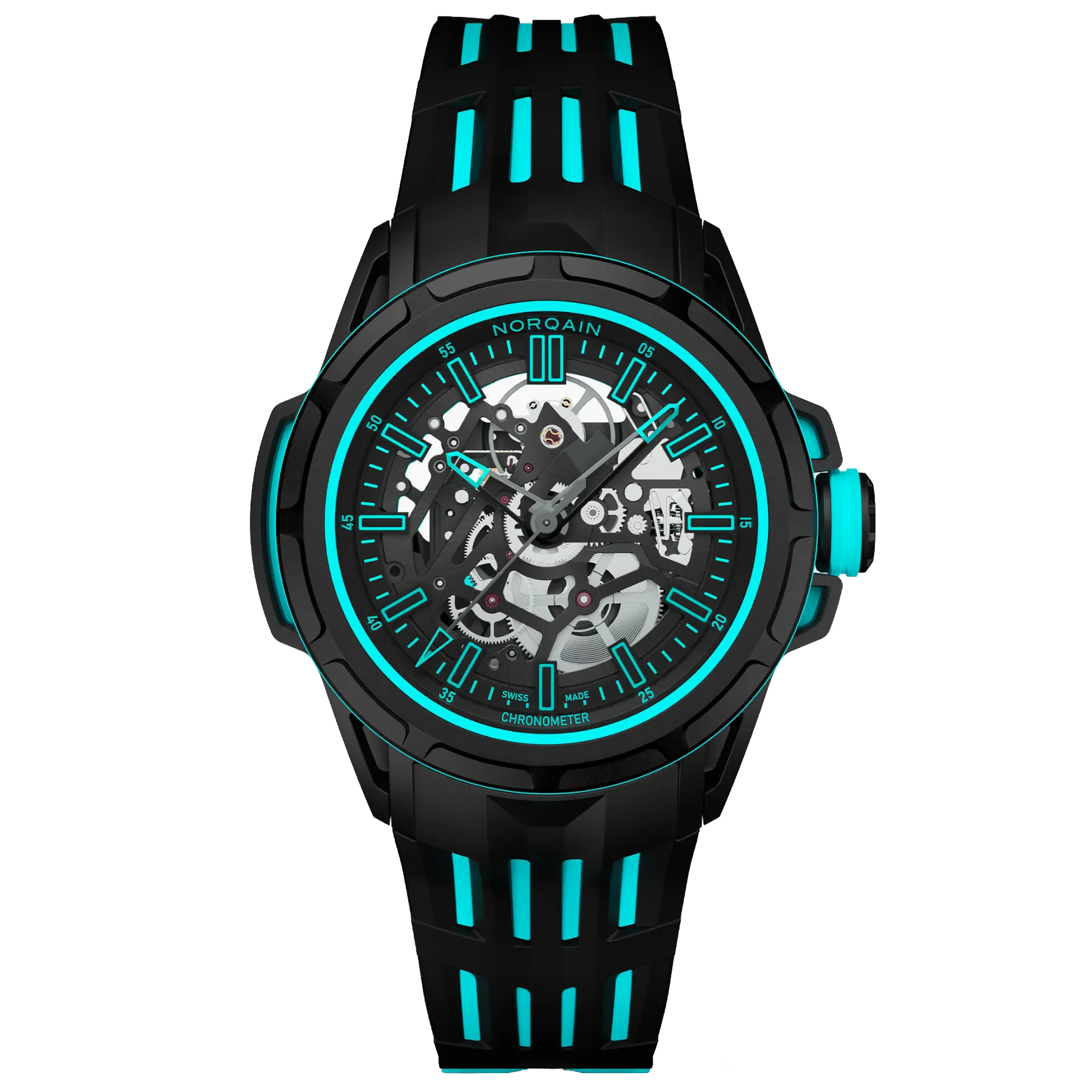 Norqain Wild One Skeleton X-Lite Turquoise N3003.26X02.B07.R01