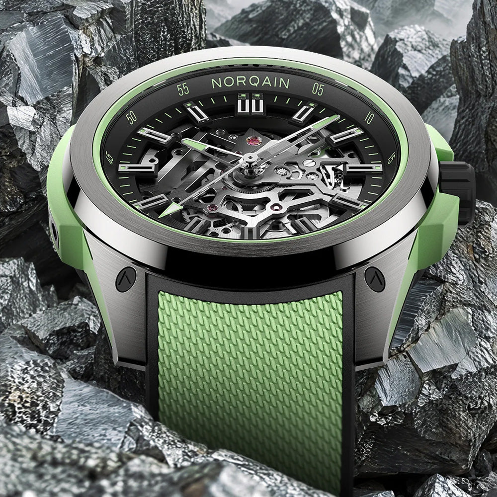 Norqain Wild One Skeleton N3000.26T01.B01.R03
