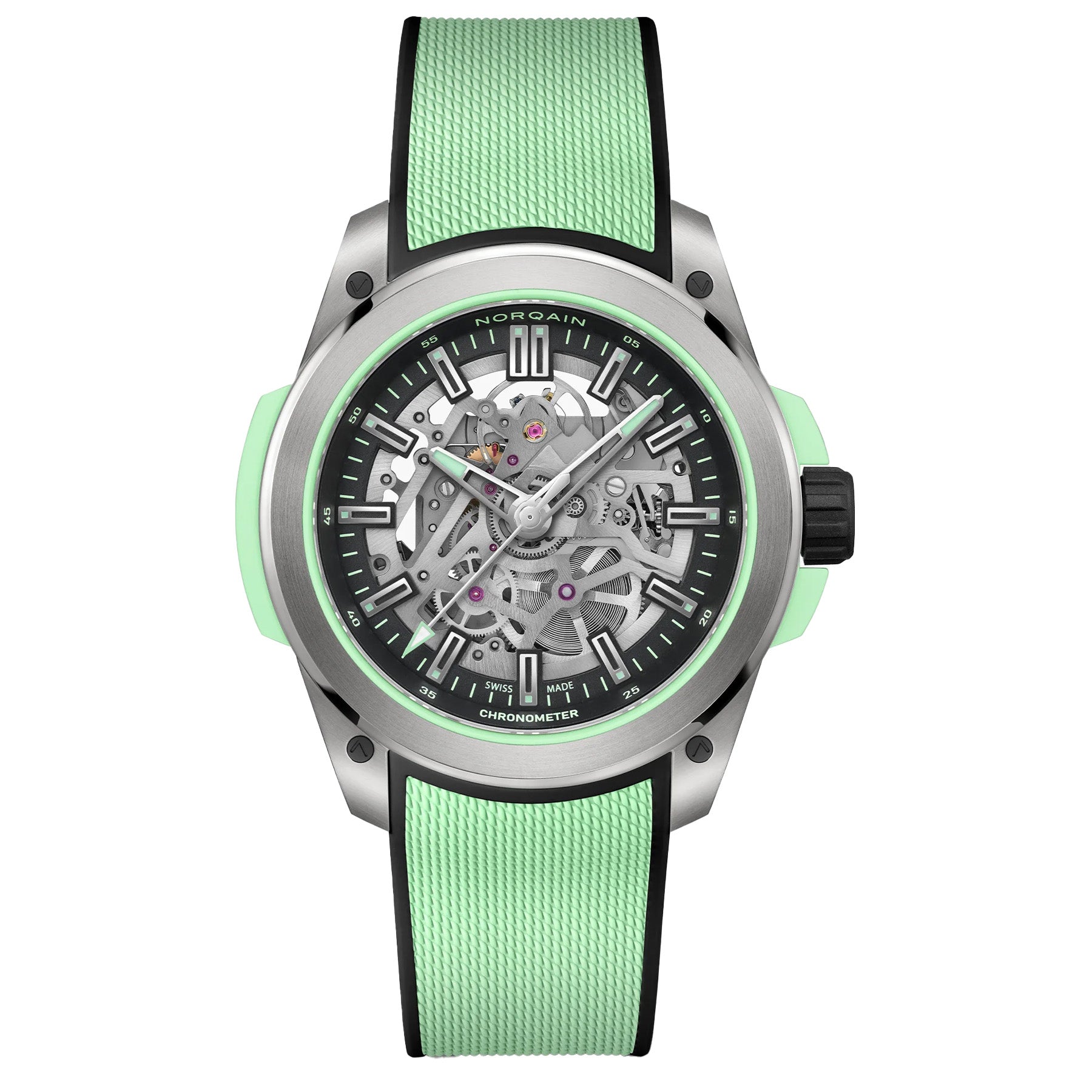 Norqain Wild One Skeleton N3000.26T01.B01.R03