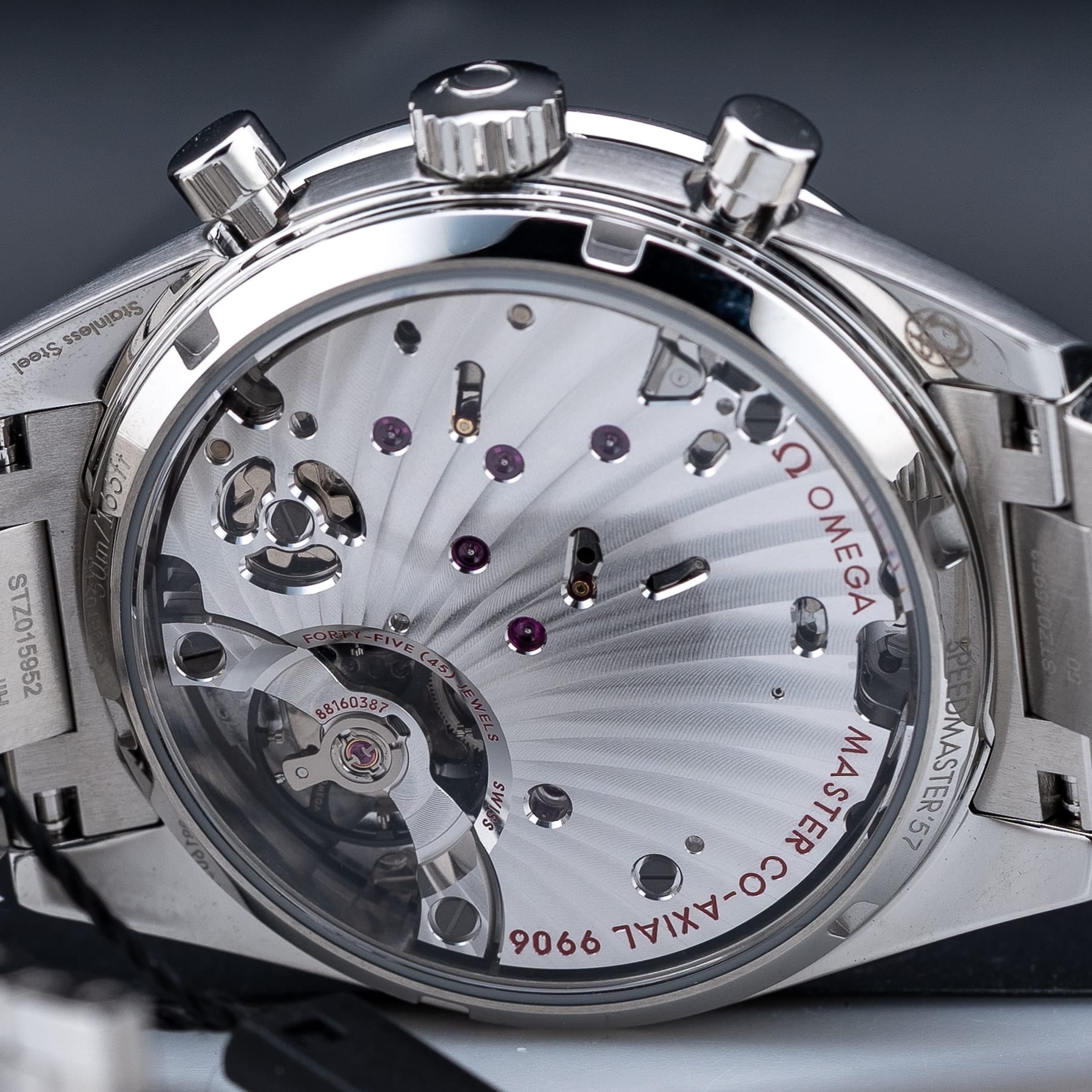 Omega 332.10.41.51.11.001 Speedmaster 57 Coaxial Chronometer Chronograph Red Dial 40.5mm on Bracelet