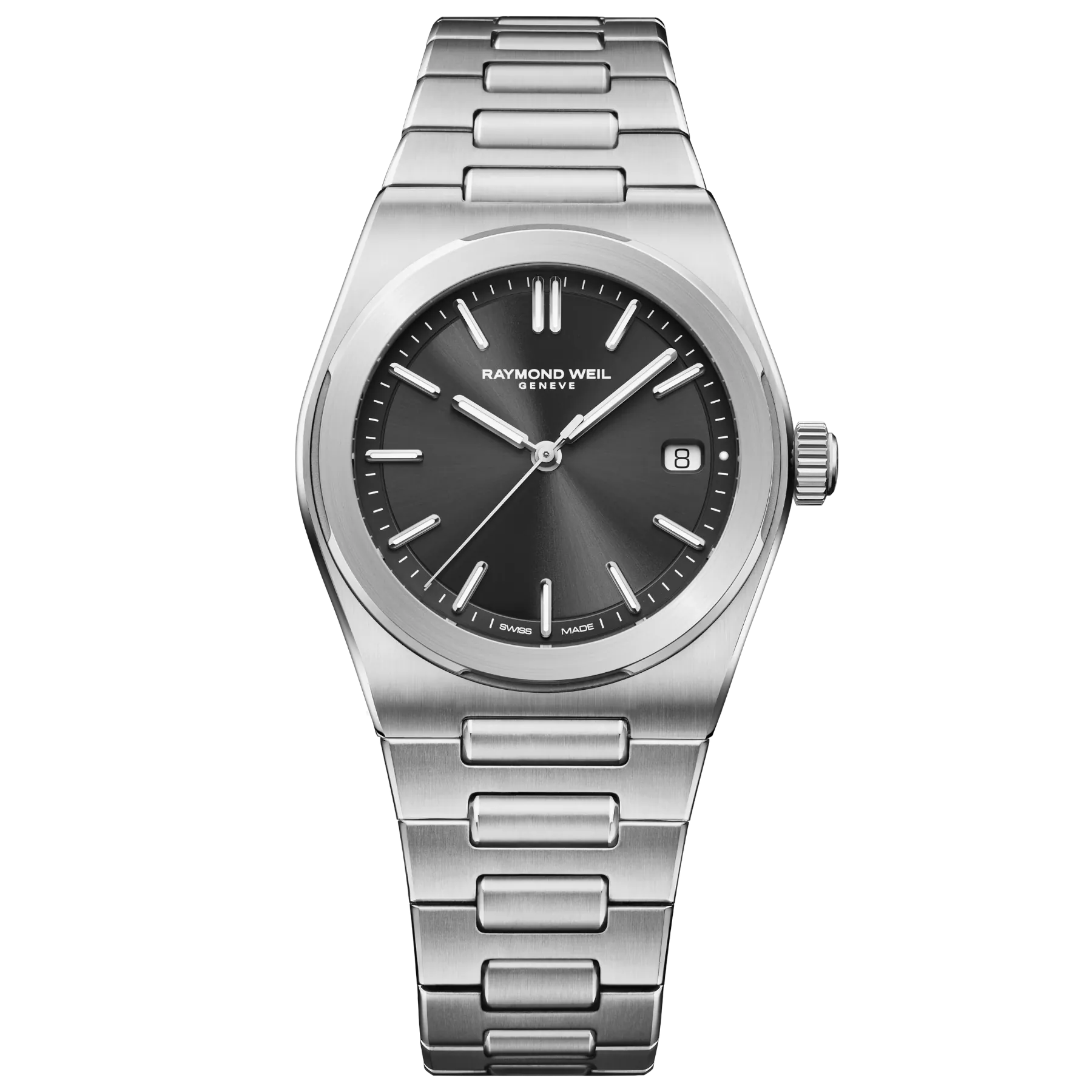 Raymond Weil A.R.T. Men's Automatic Graphite Dial Stainless Steel Bracelet Watch, 38 mm 1000-ST-20001
