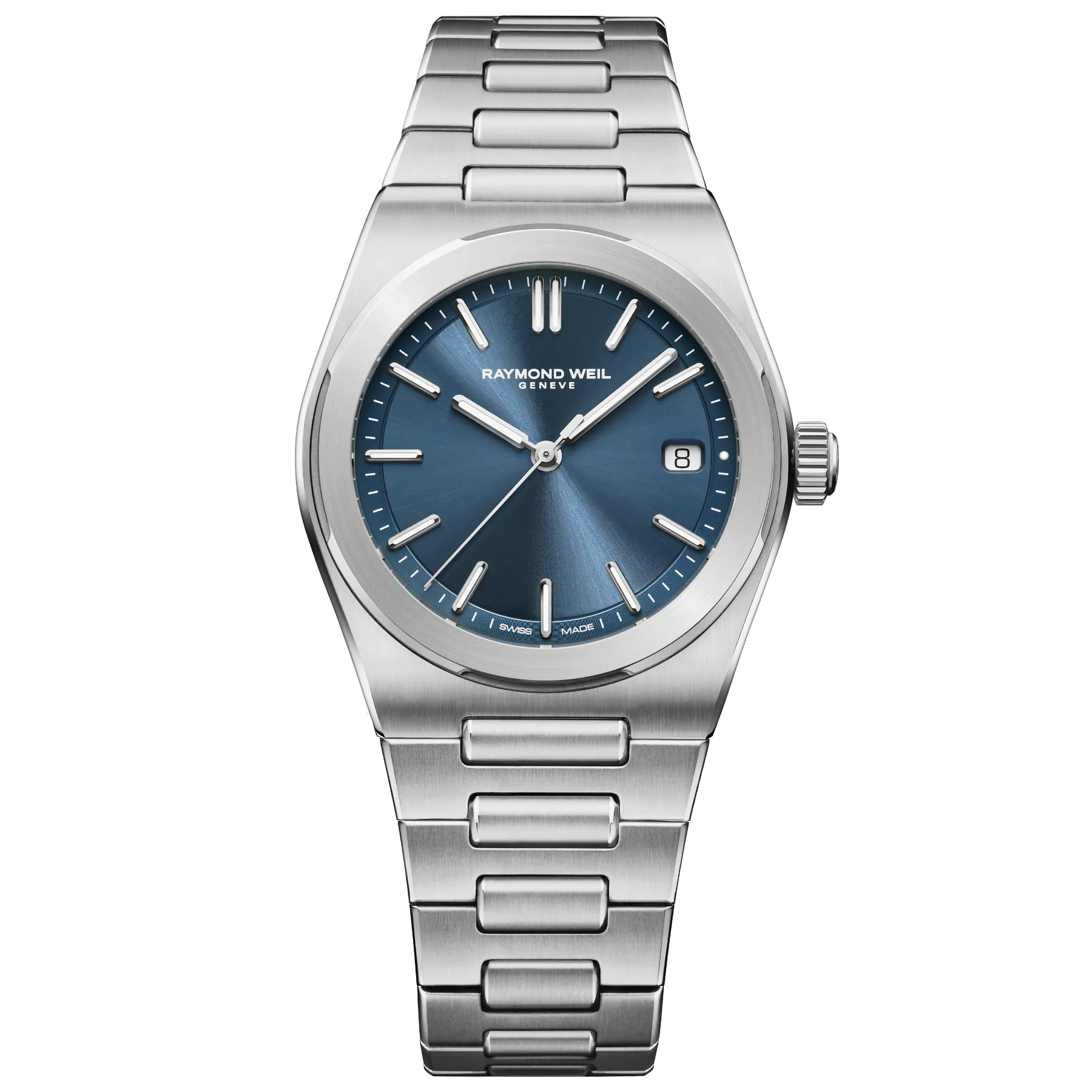 Raymond Weil A.R.T. Men's Automatic Blue Dial Stainless Steel Bracelet Watch, 38 mm 1000-ST-50001