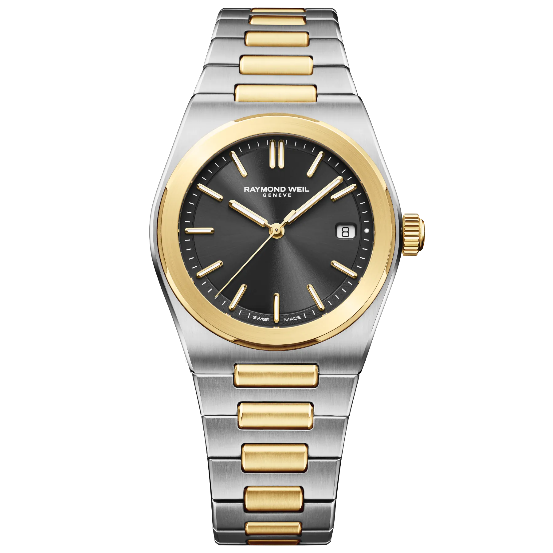 Raymond Weil A.R.T. Men's Automatic Graphite Dial Two-Tone Stainless Steel Bracelet Watch, 38 mm 1000-STP-20001