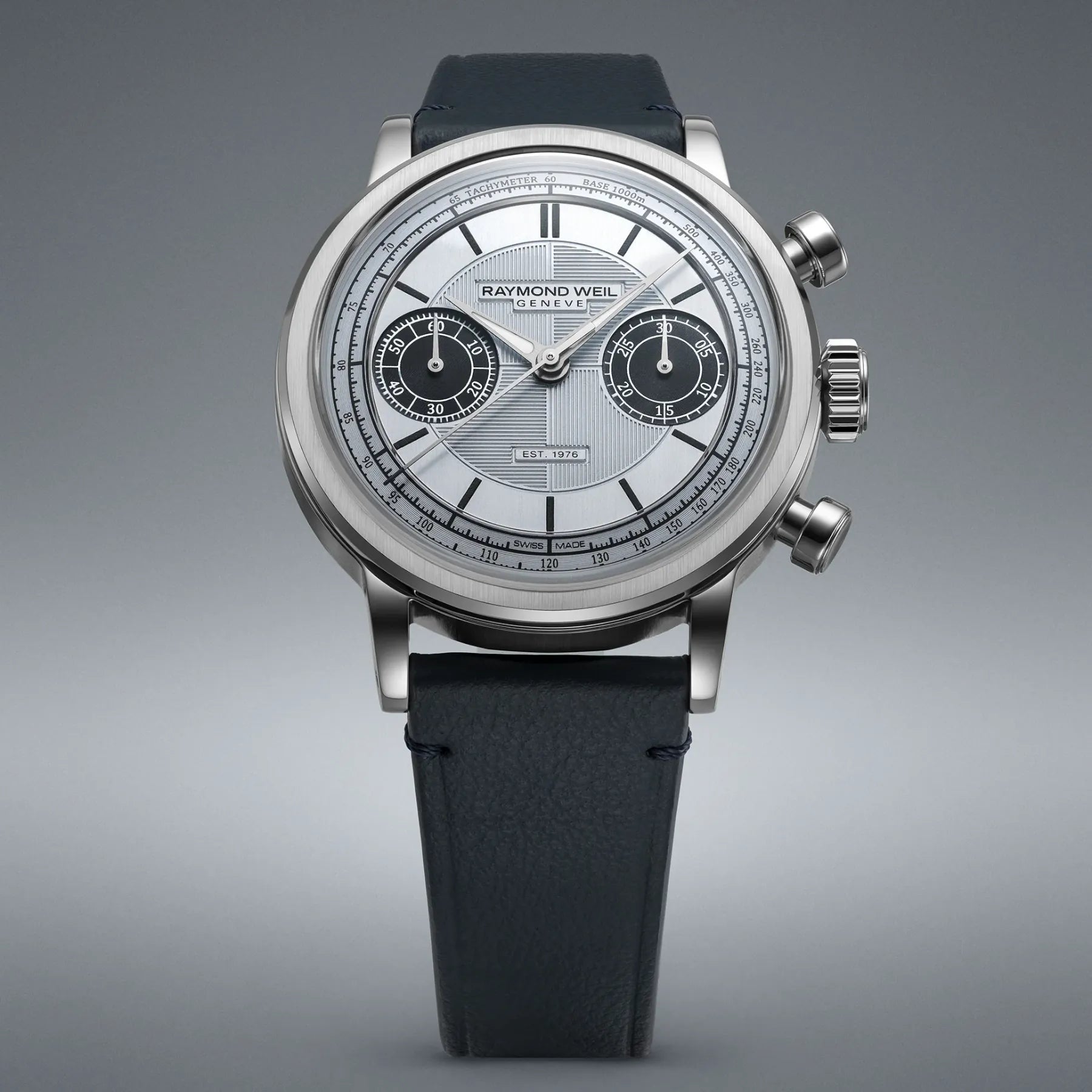 Raymond Weil Millesime 'Jubilee' Limited Edition Bi-Compax Chronograph Blue Dial Watch, 39 mm 7776-STC-65501