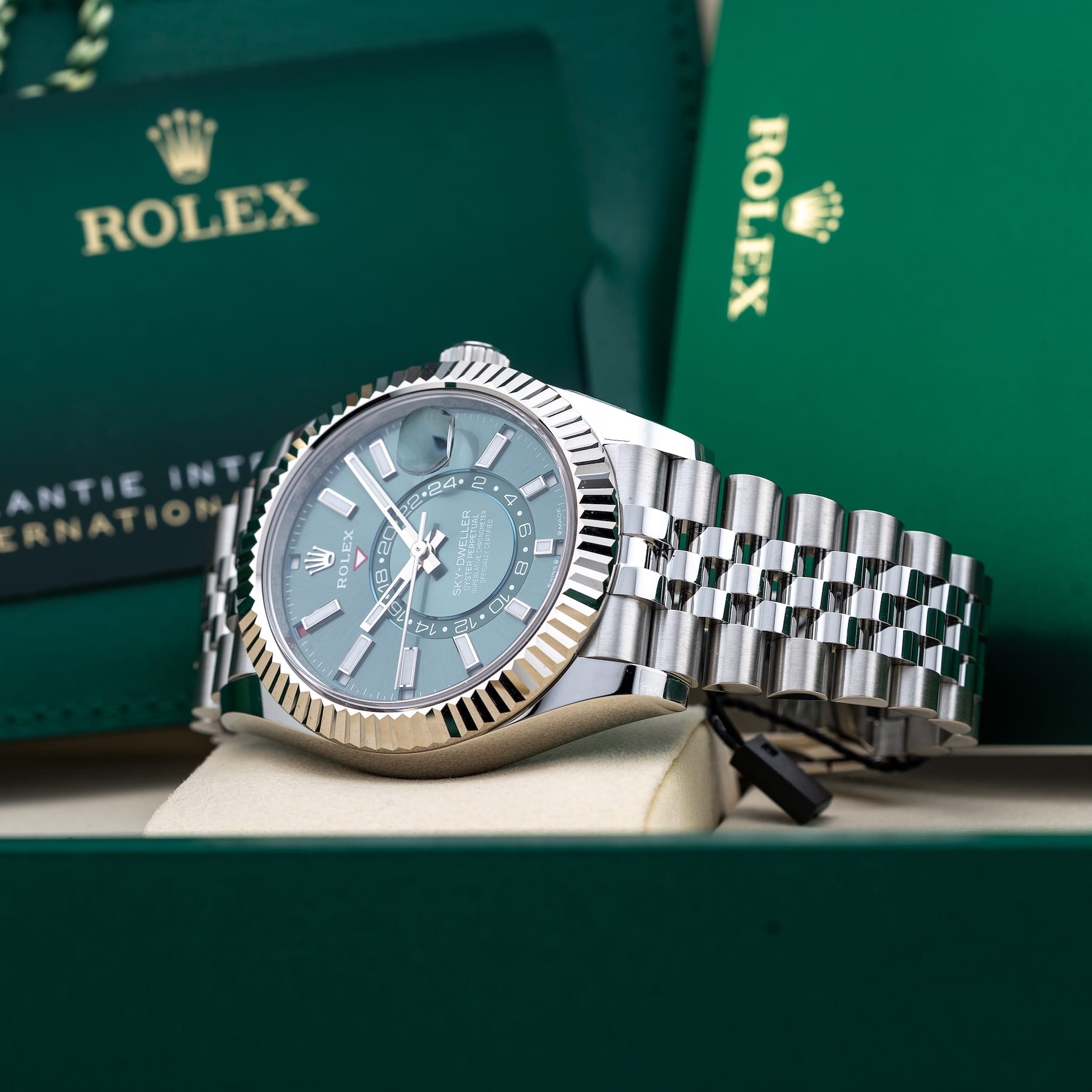 Rolex Skydweller Stainless Green Dial M336934